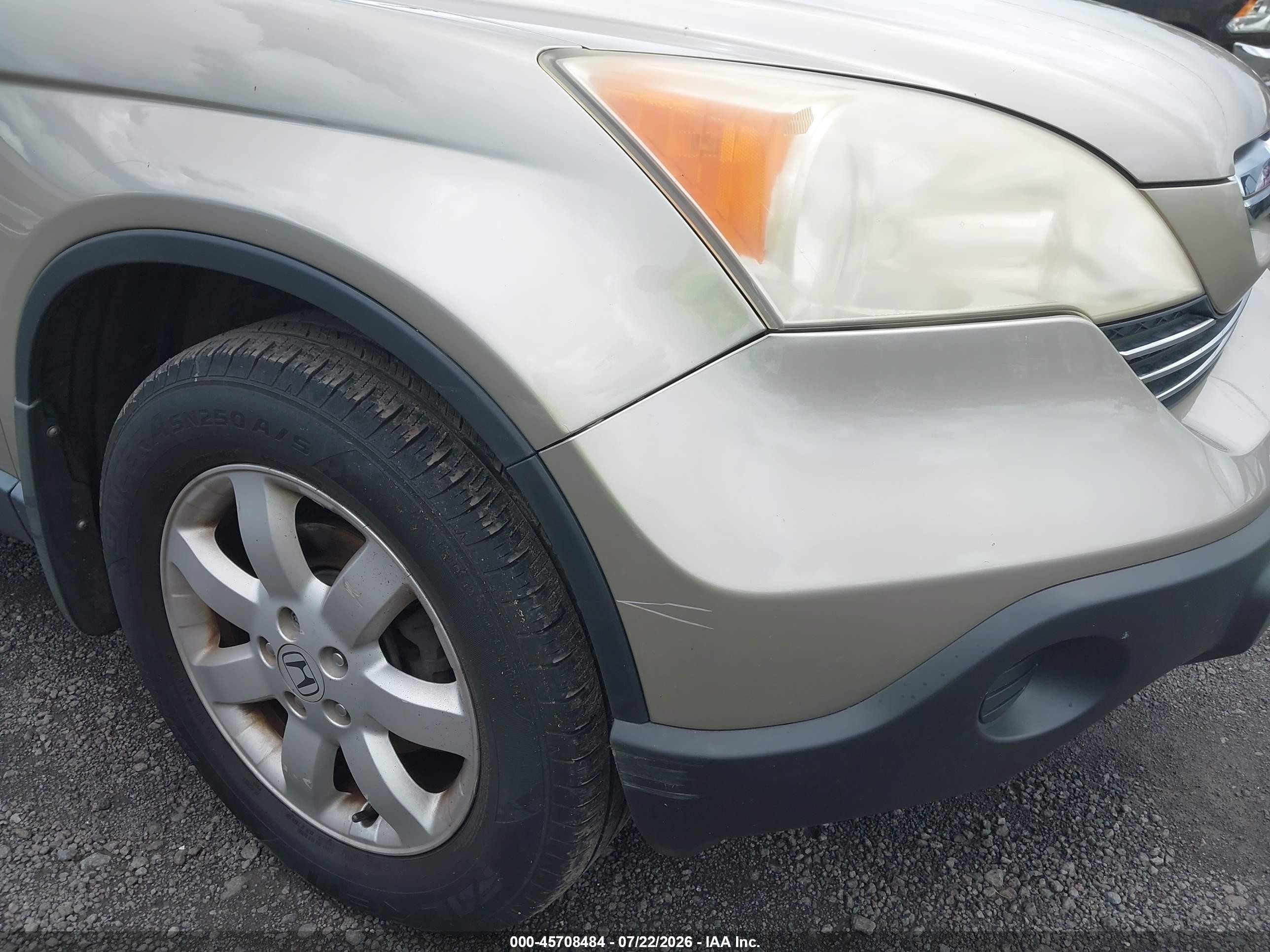 2008 Honda Cr-v Ex-l Золотой vin: JHLRE48758C027273
