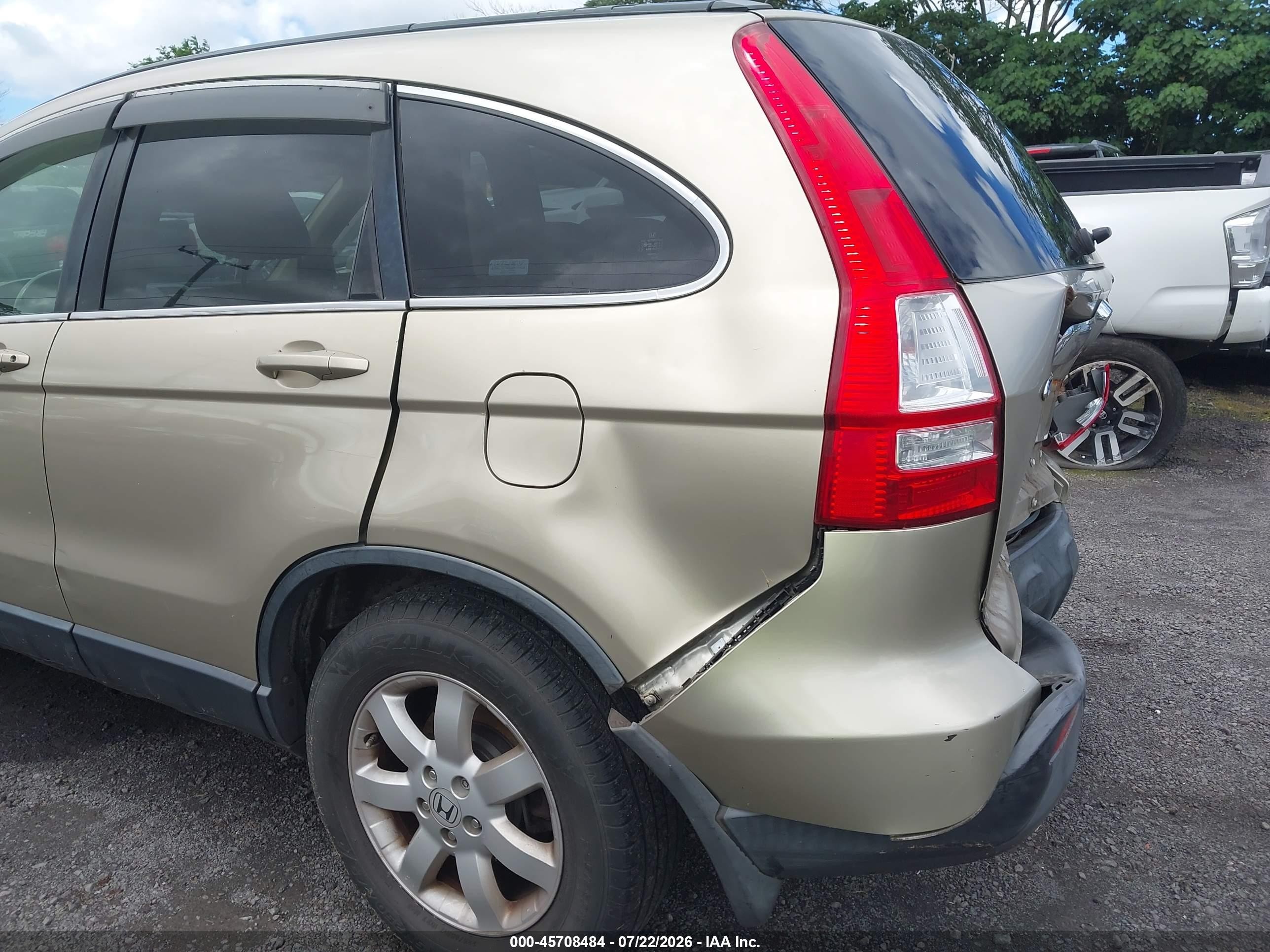 2008 Honda Cr-v Ex-l Золотой vin: JHLRE48758C027273