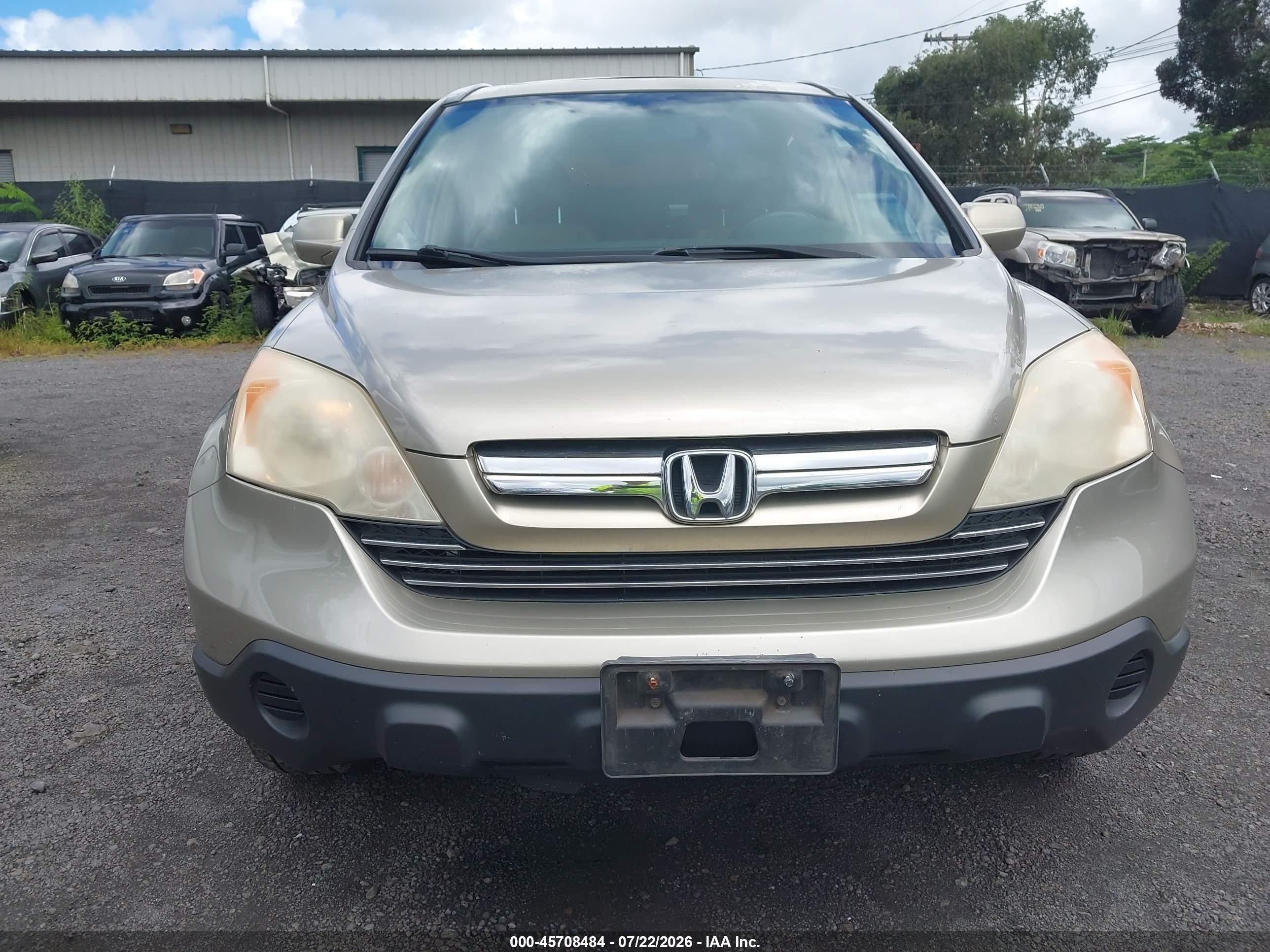 2008 Honda Cr-v Ex-l Золотой vin: JHLRE48758C027273