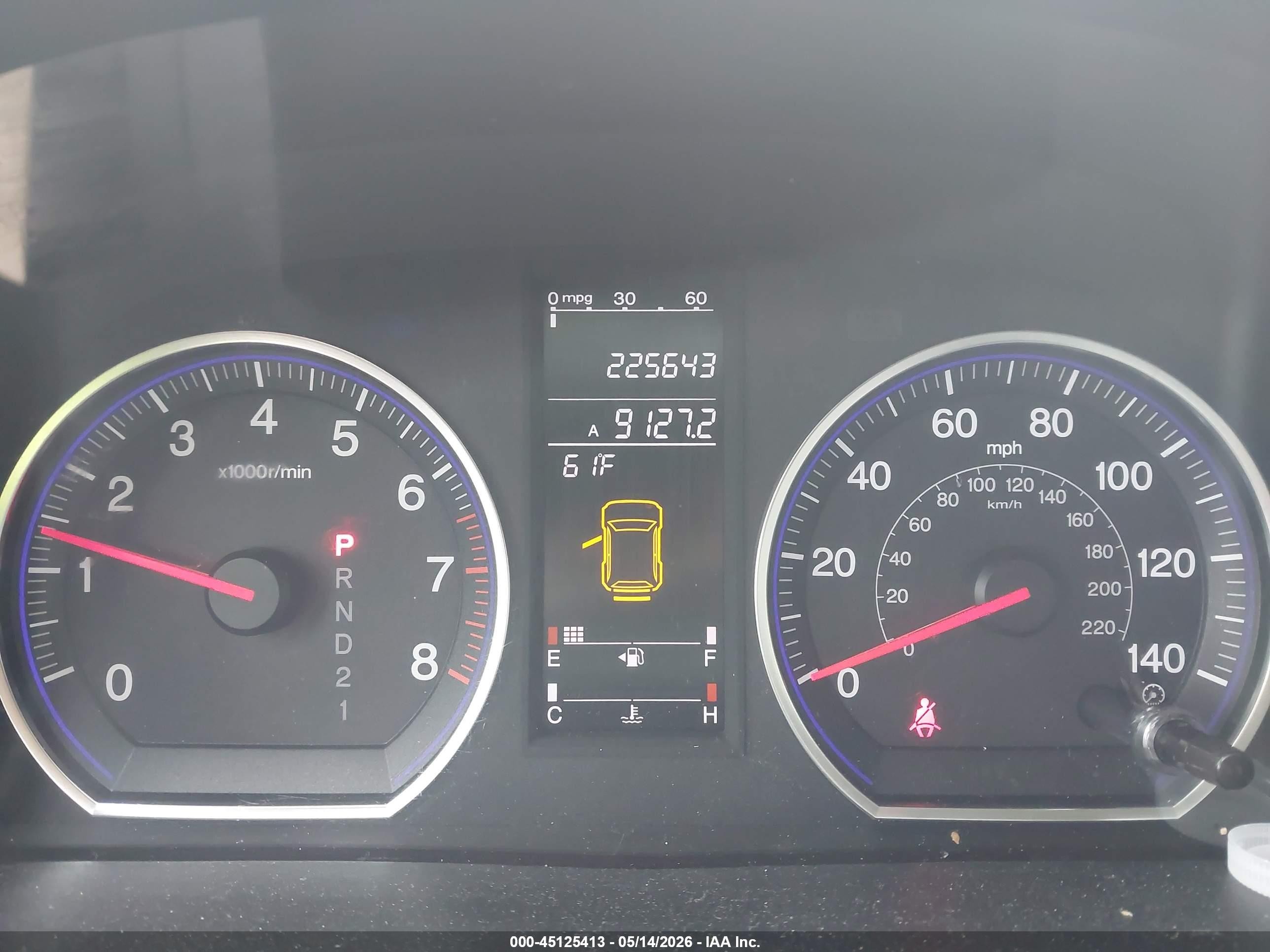 2009 Honda Cr-v Ex-l Blue vin: JHLRE48759C001547