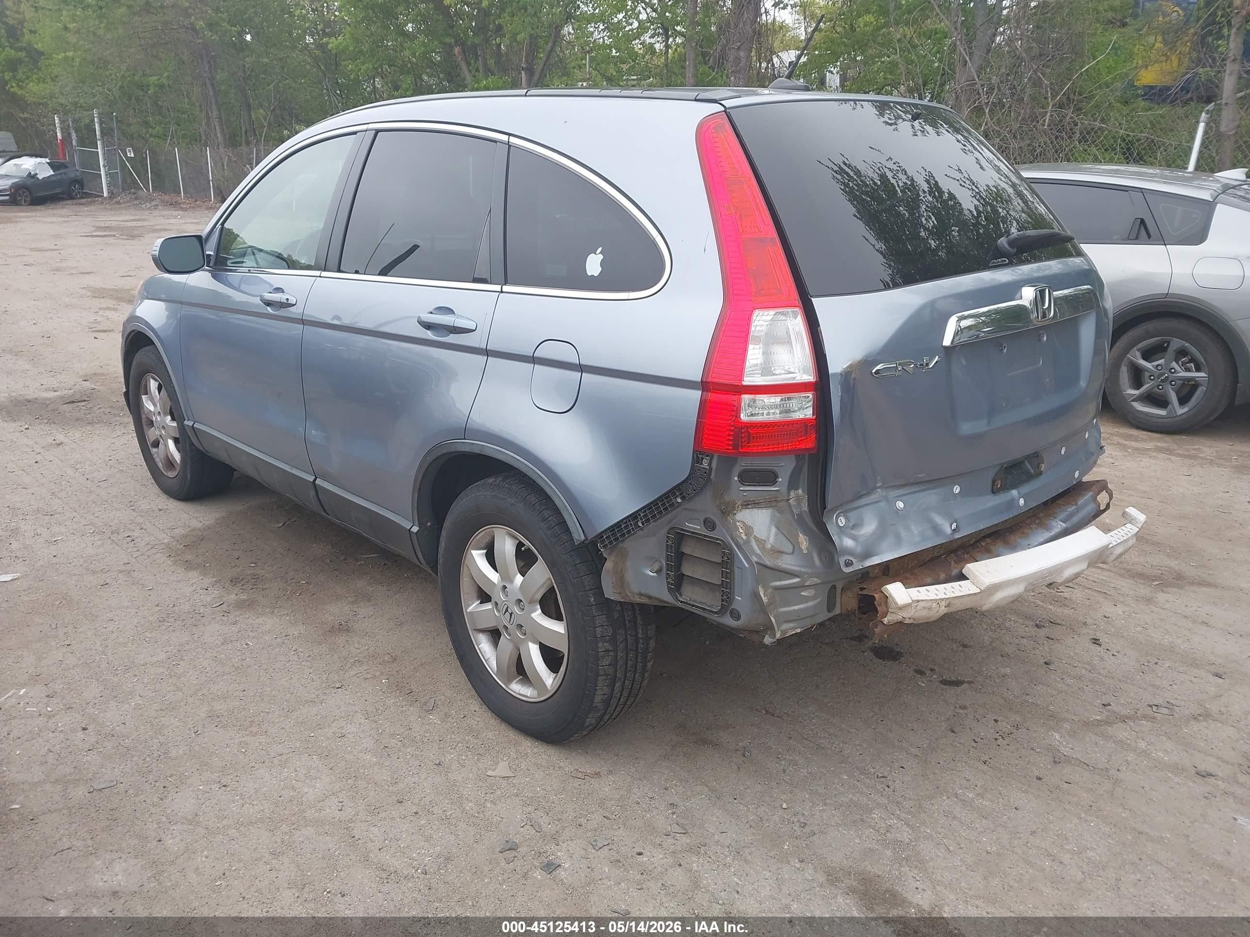 2009 Honda Cr-v Ex-l Blue vin: JHLRE48759C001547