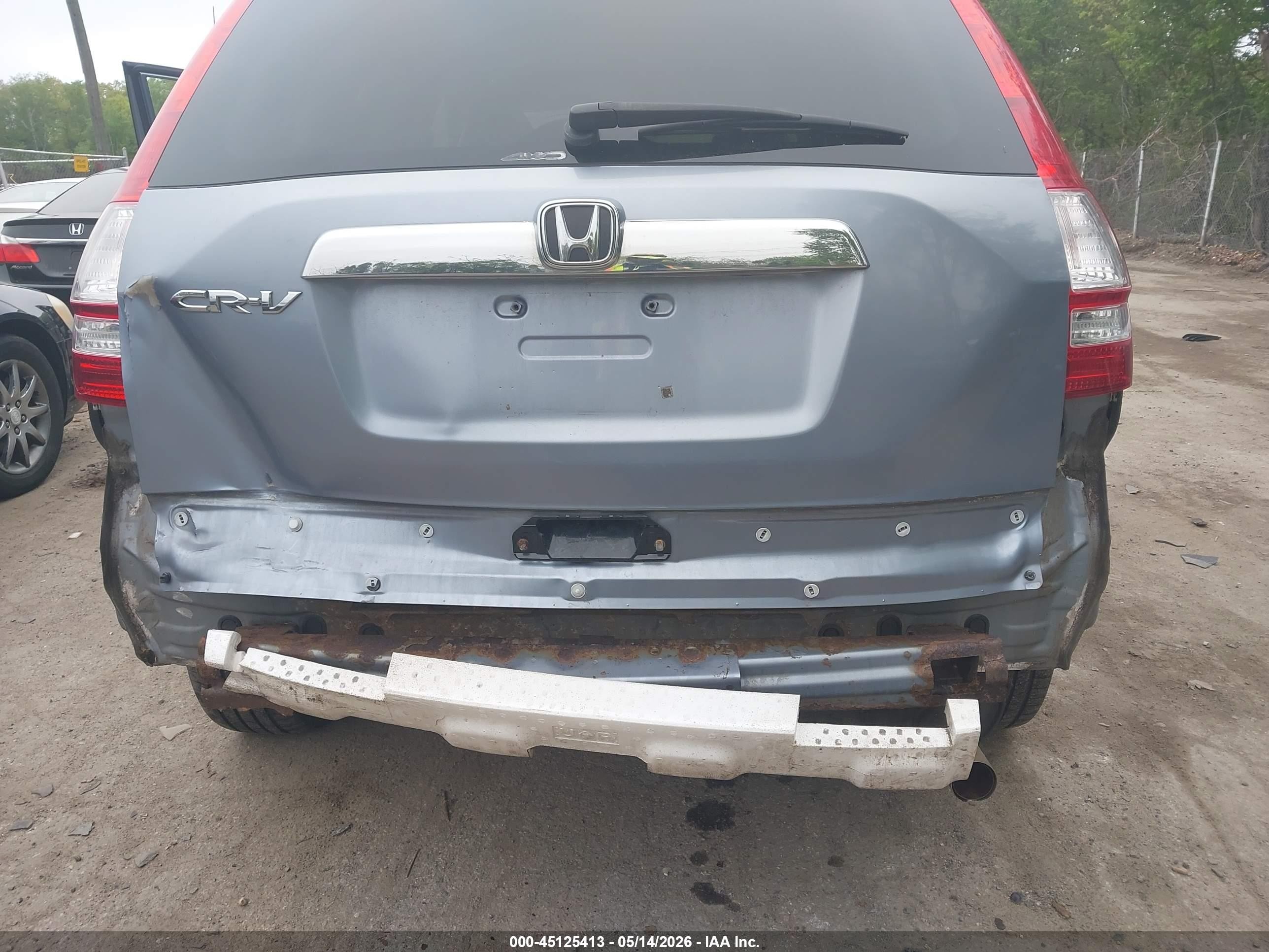 2009 Honda Cr-v Ex-l Blue vin: JHLRE48759C001547