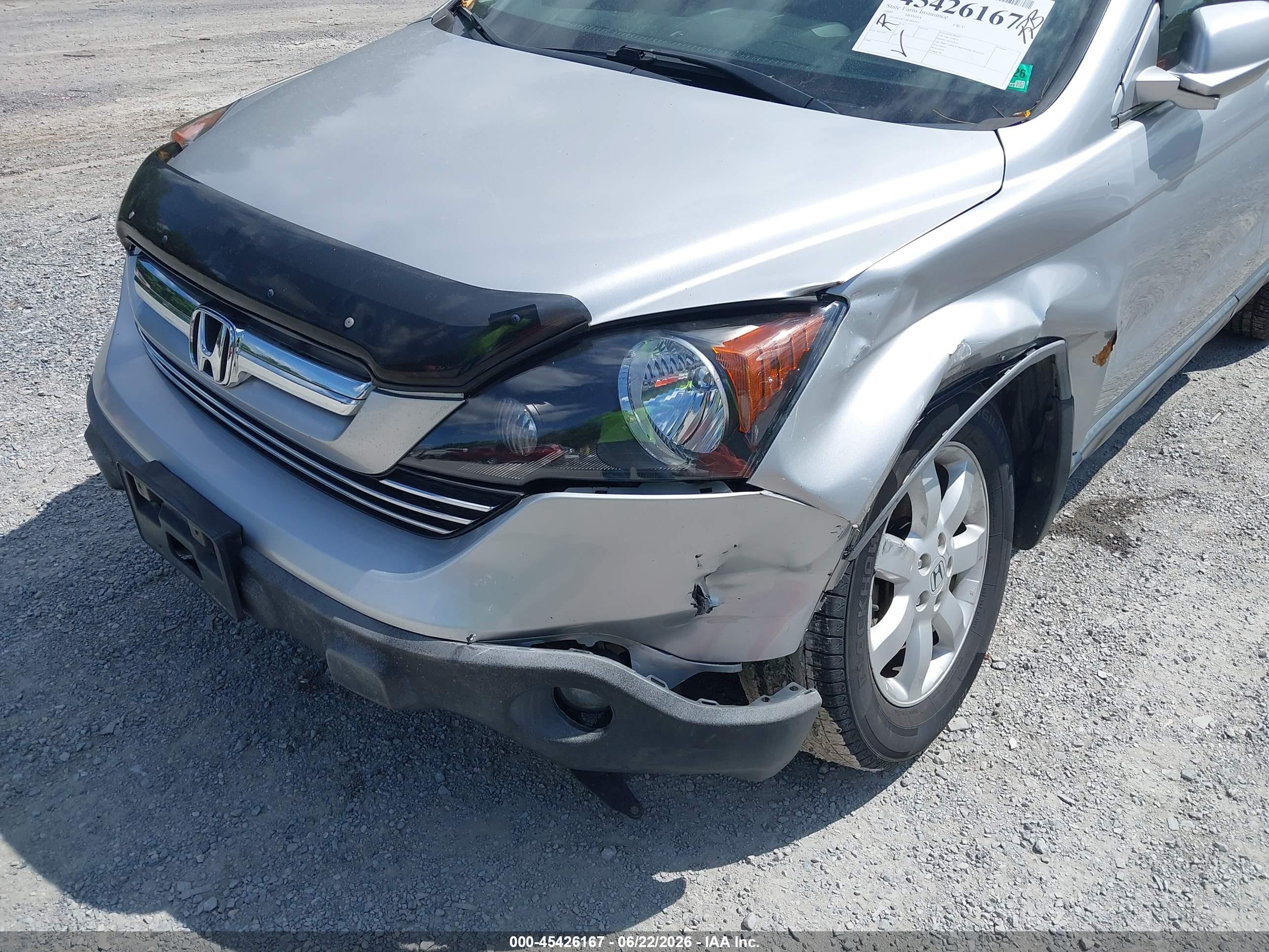 2009 Honda Cr-v Ex-l Silver vin: JHLRE48759C004545