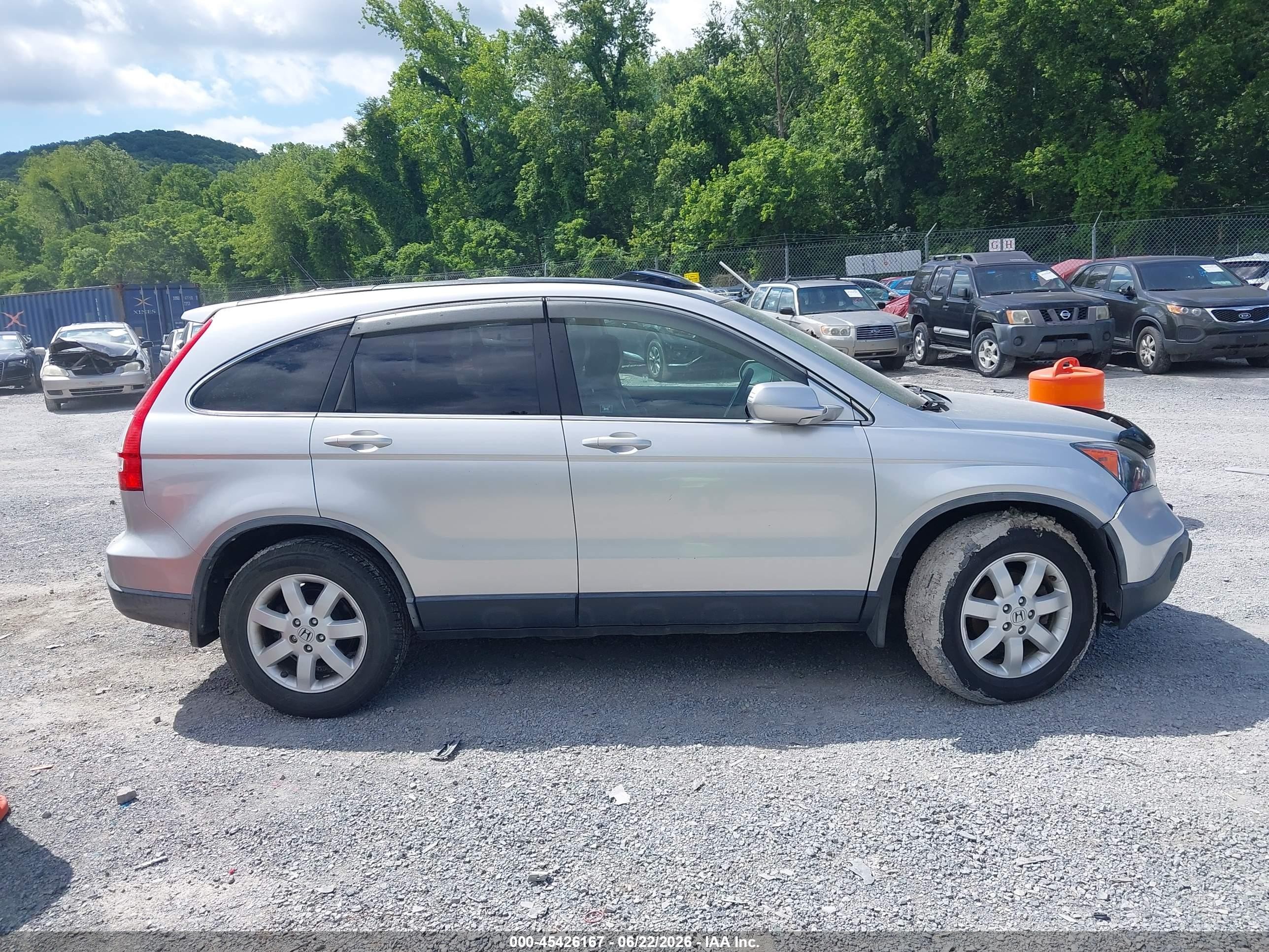 2009 Honda Cr-v Ex-l Silver vin: JHLRE48759C004545