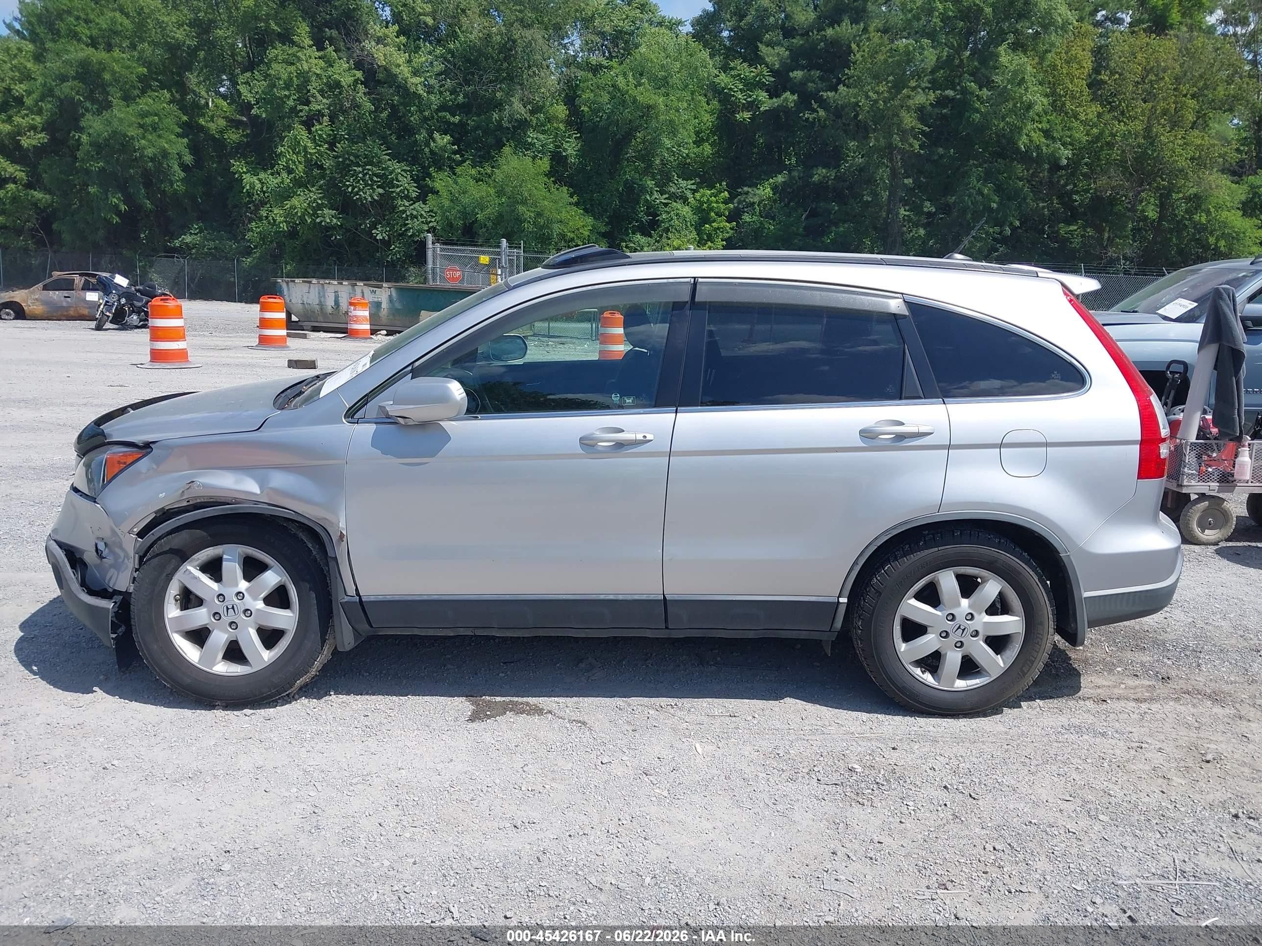 2009 Honda Cr-v Ex-l Silver vin: JHLRE48759C004545