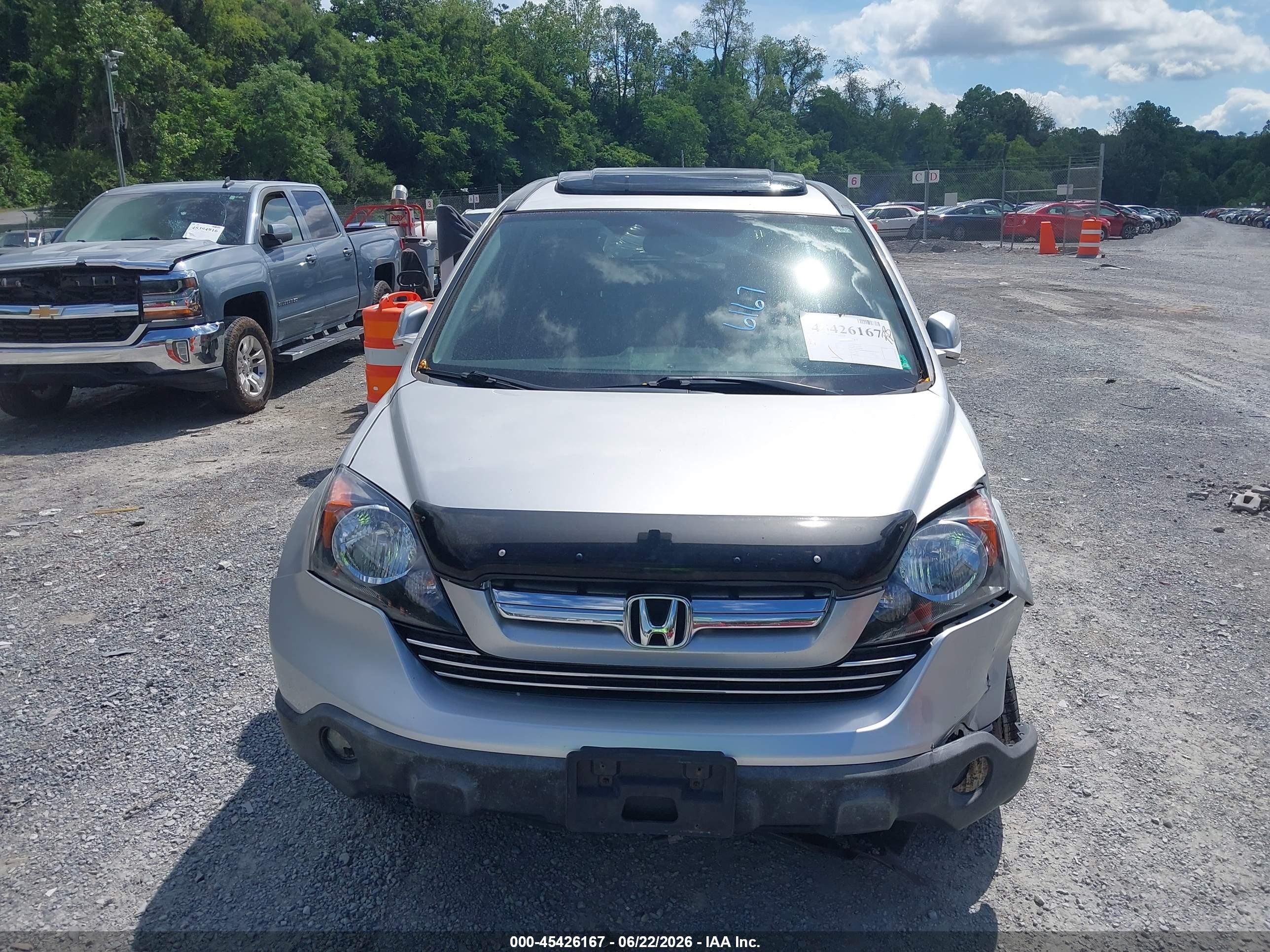 2009 Honda Cr-v Ex-l Silver vin: JHLRE48759C004545