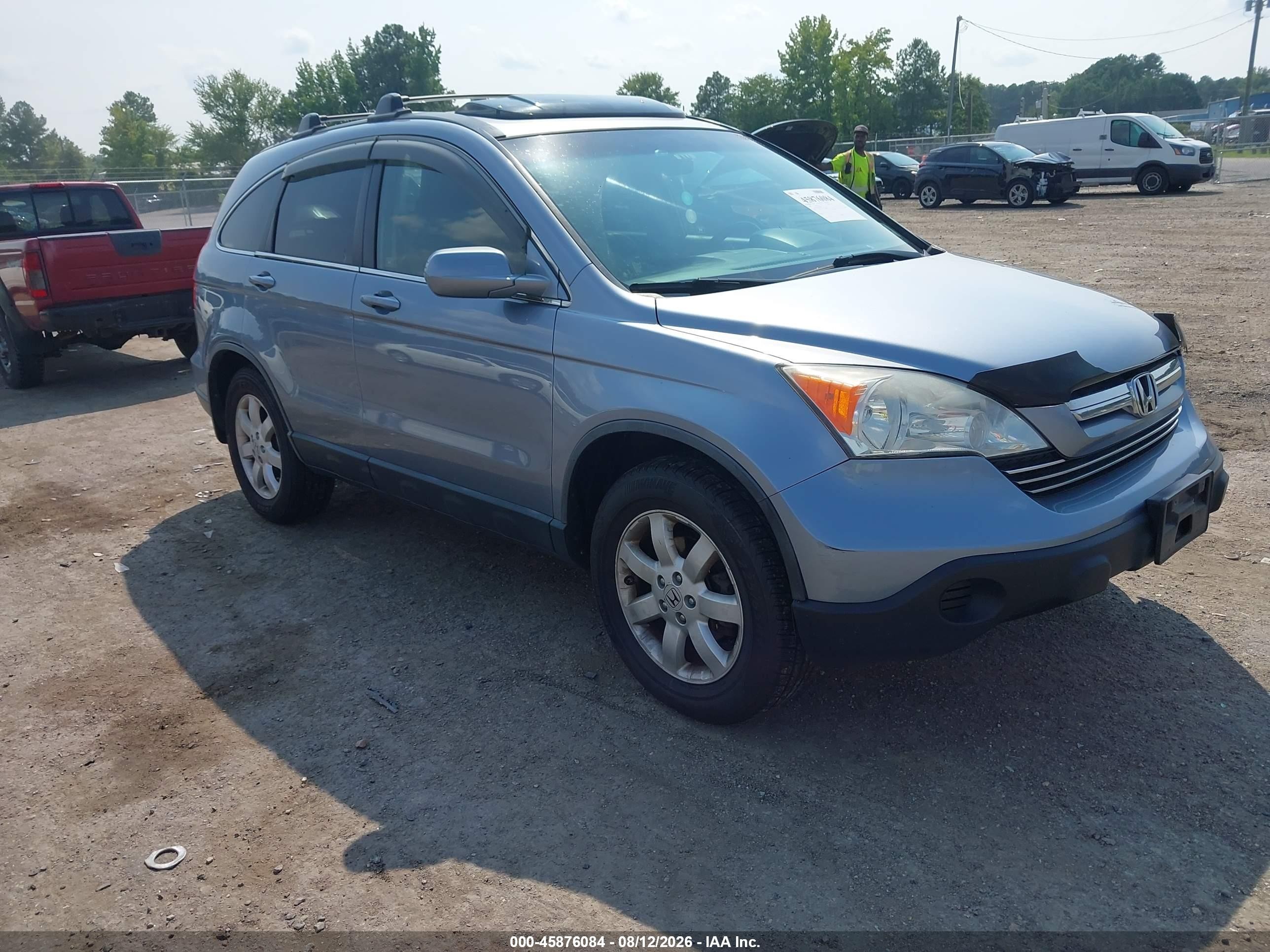 2009 Honda Cr-v Ex-l Blue vin: JHLRE48759C008692