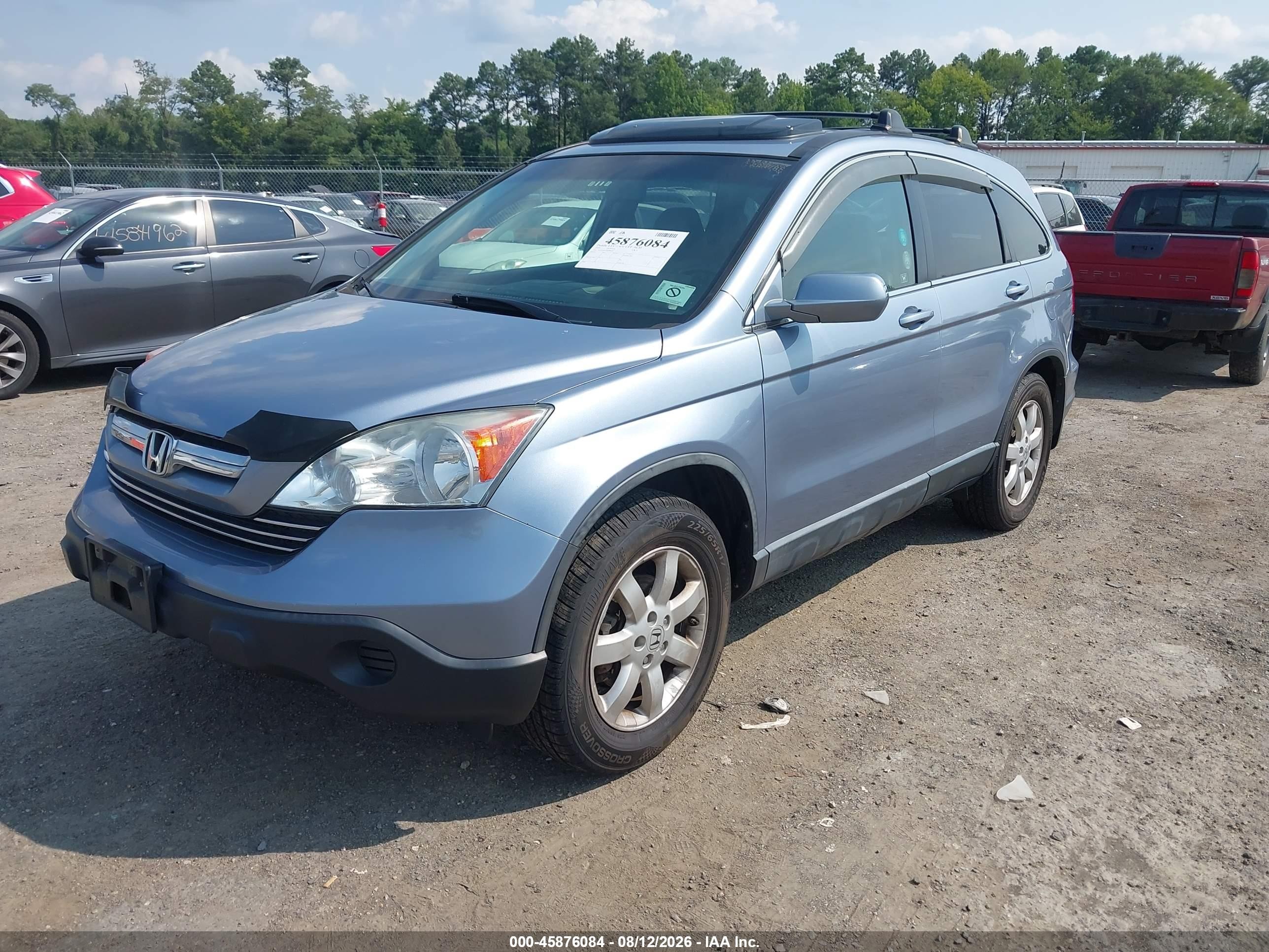 2009 Honda Cr-v Ex-l Blue vin: JHLRE48759C008692