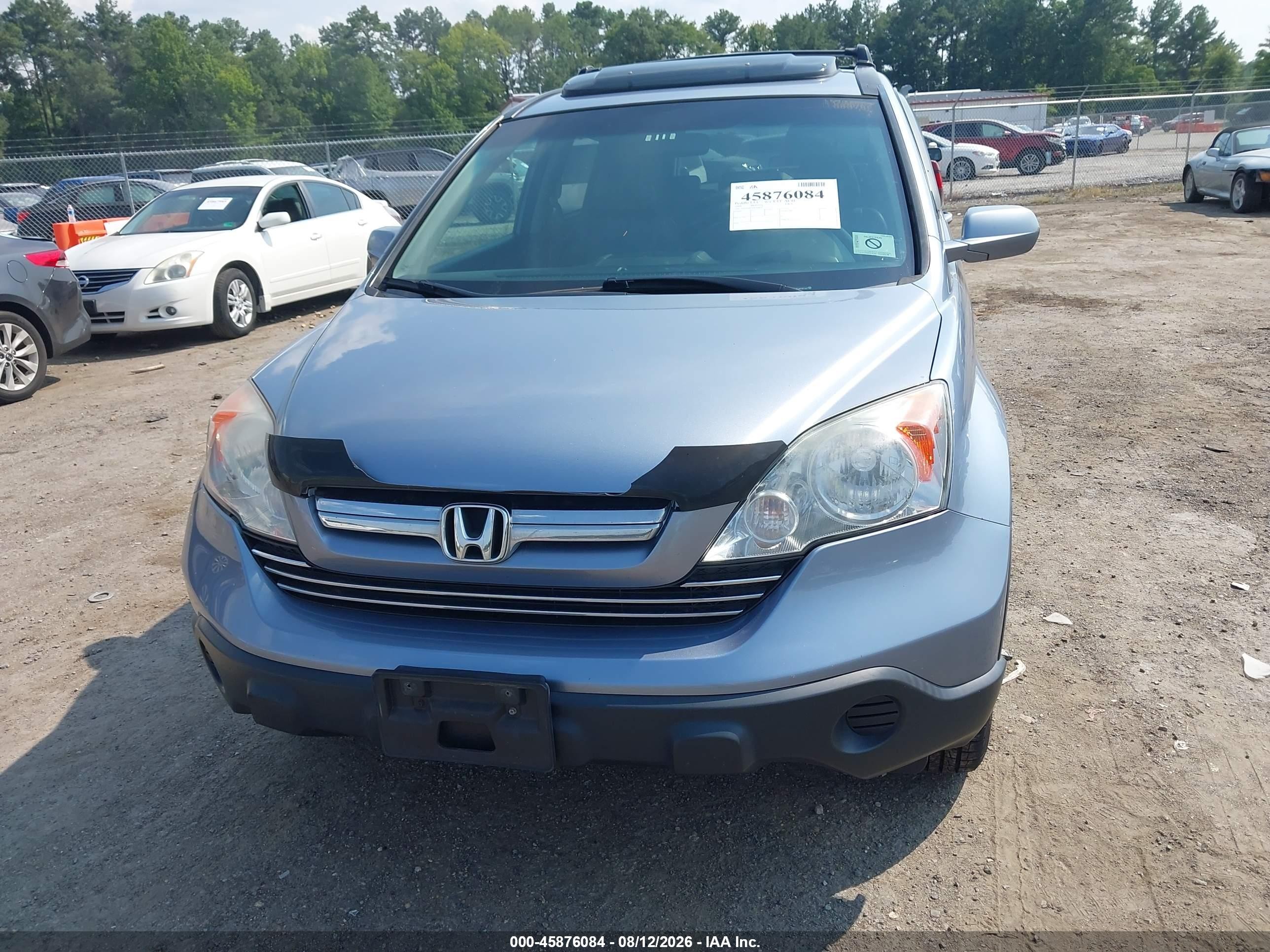 2009 Honda Cr-v Ex-l Blue vin: JHLRE48759C008692