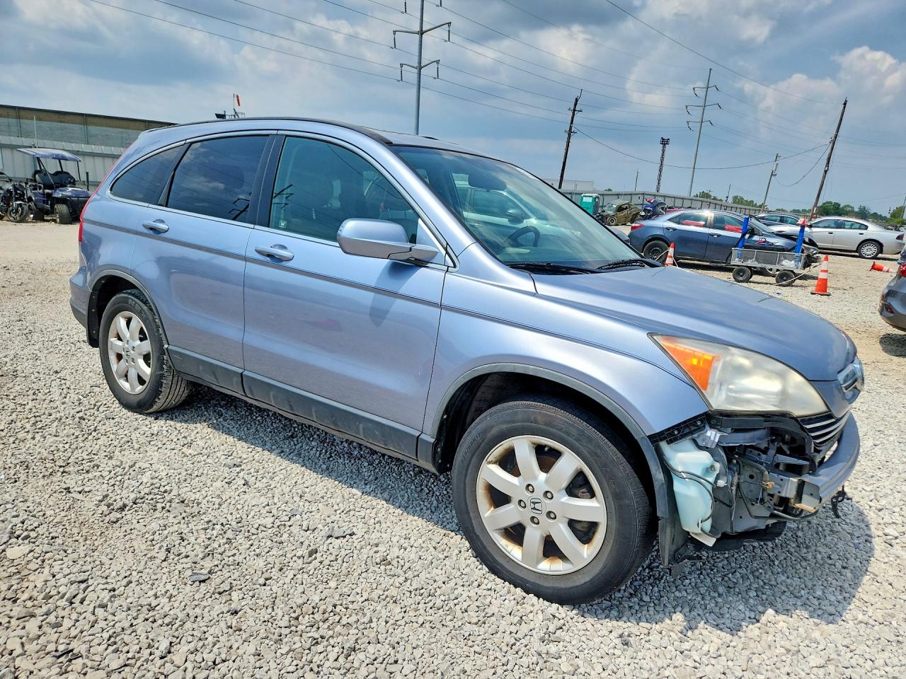 2009 Honda Cr-v Exl Blue vin: JHLRE48759C016775