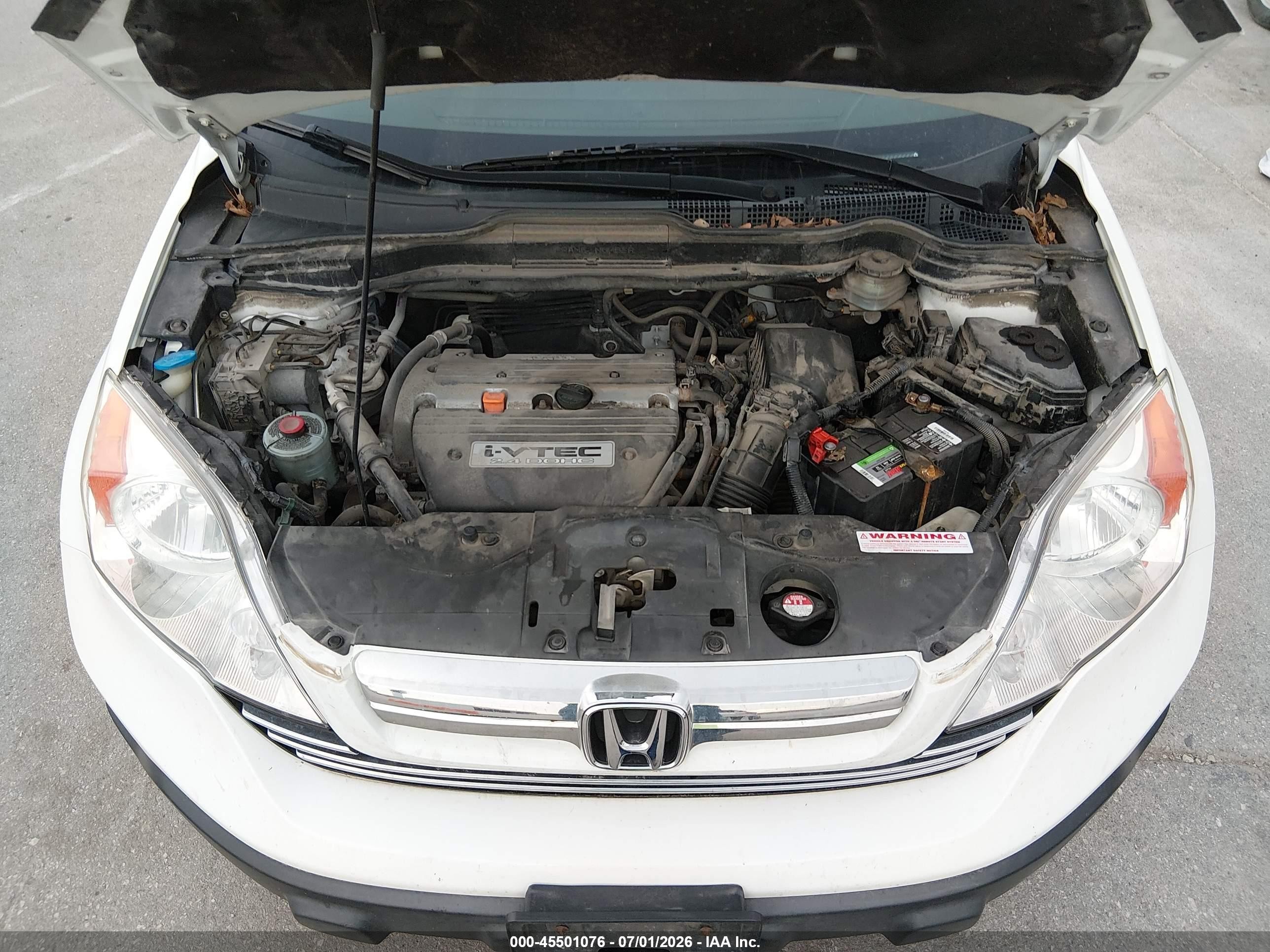 2009 Honda Cr-v Ex-l White vin: JHLRE48759C019577