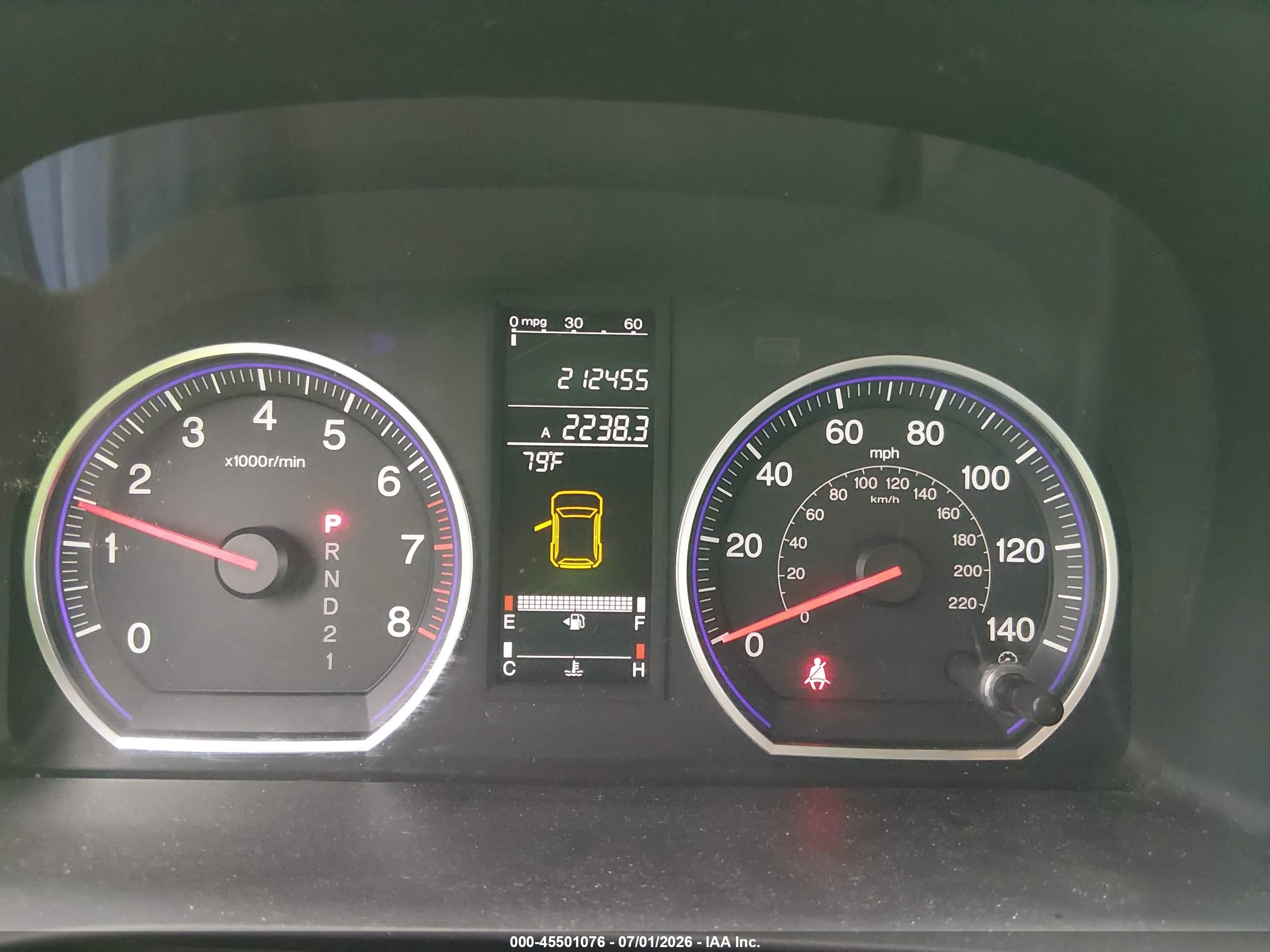 2009 Honda Cr-v Ex-l White vin: JHLRE48759C019577