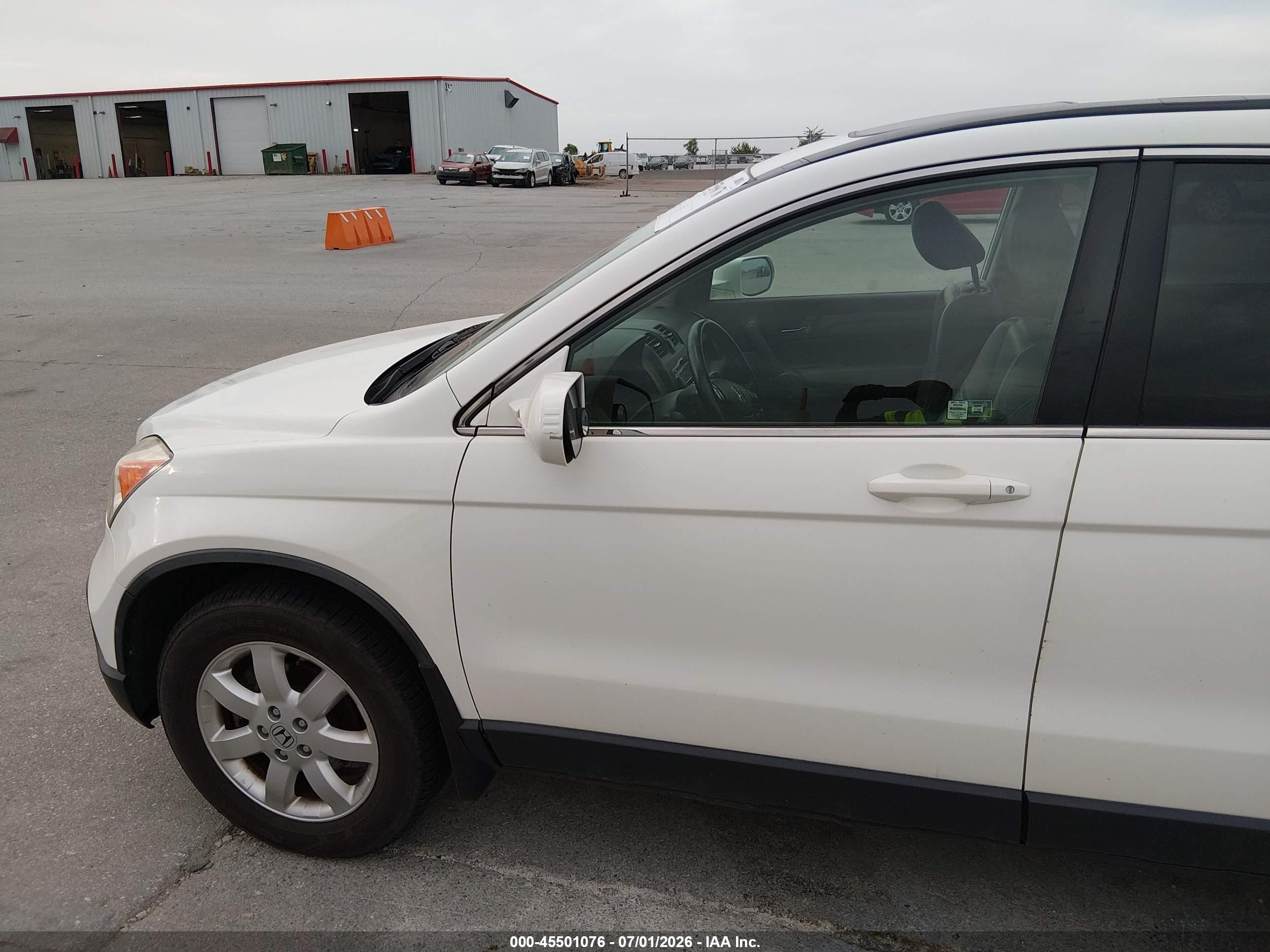 2009 Honda Cr-v Ex-l White vin: JHLRE48759C019577
