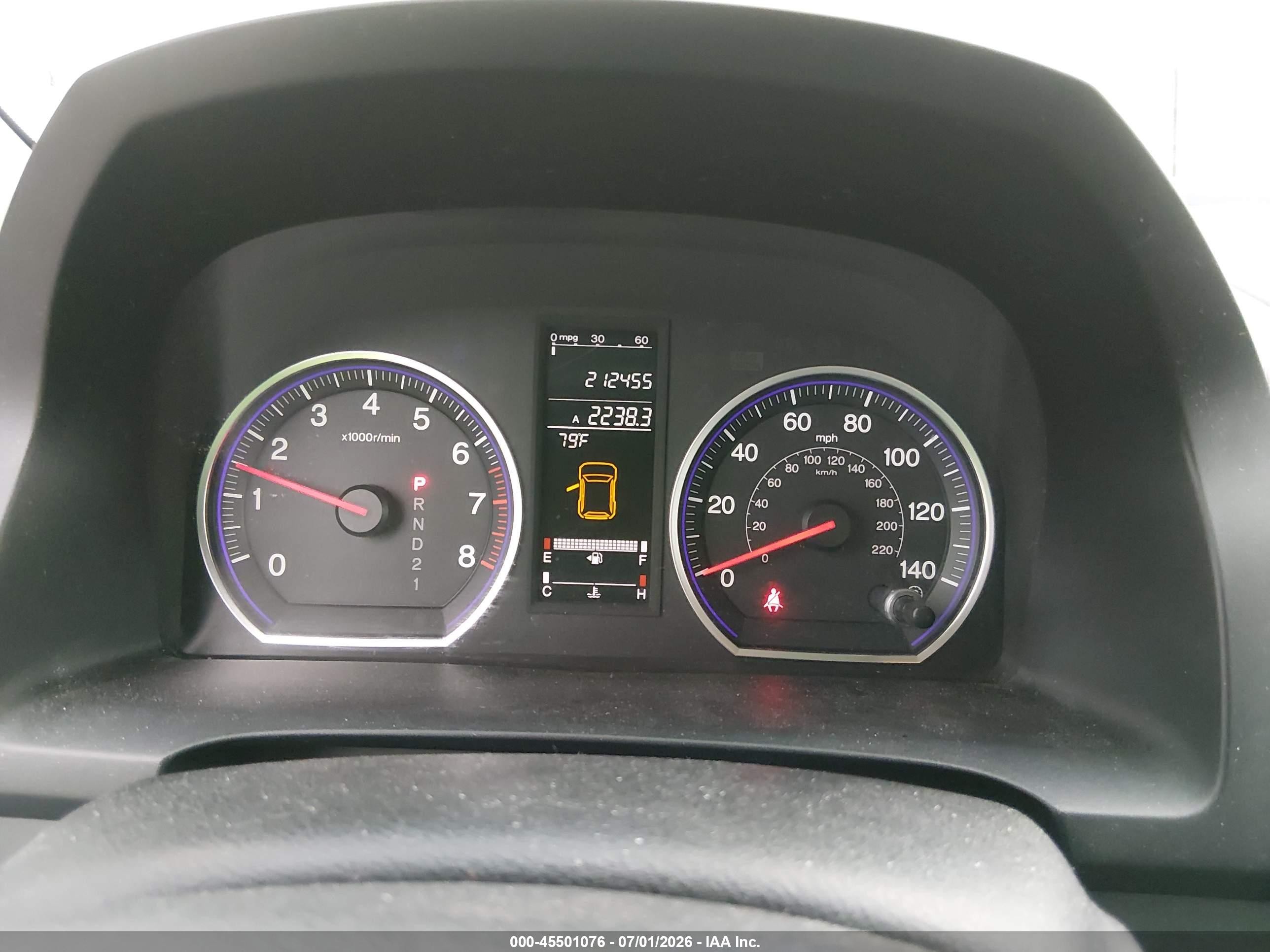 2009 Honda Cr-v Ex-l White vin: JHLRE48759C019577