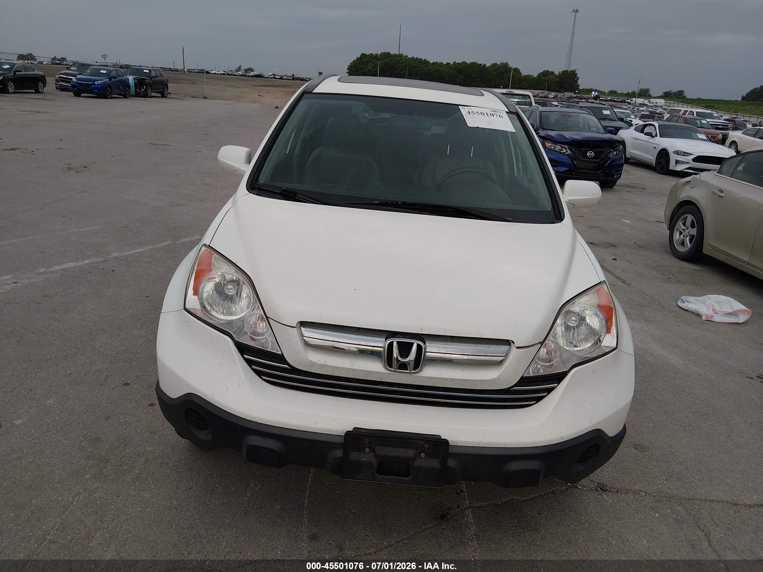 2009 Honda Cr-v Ex-l White vin: JHLRE48759C019577