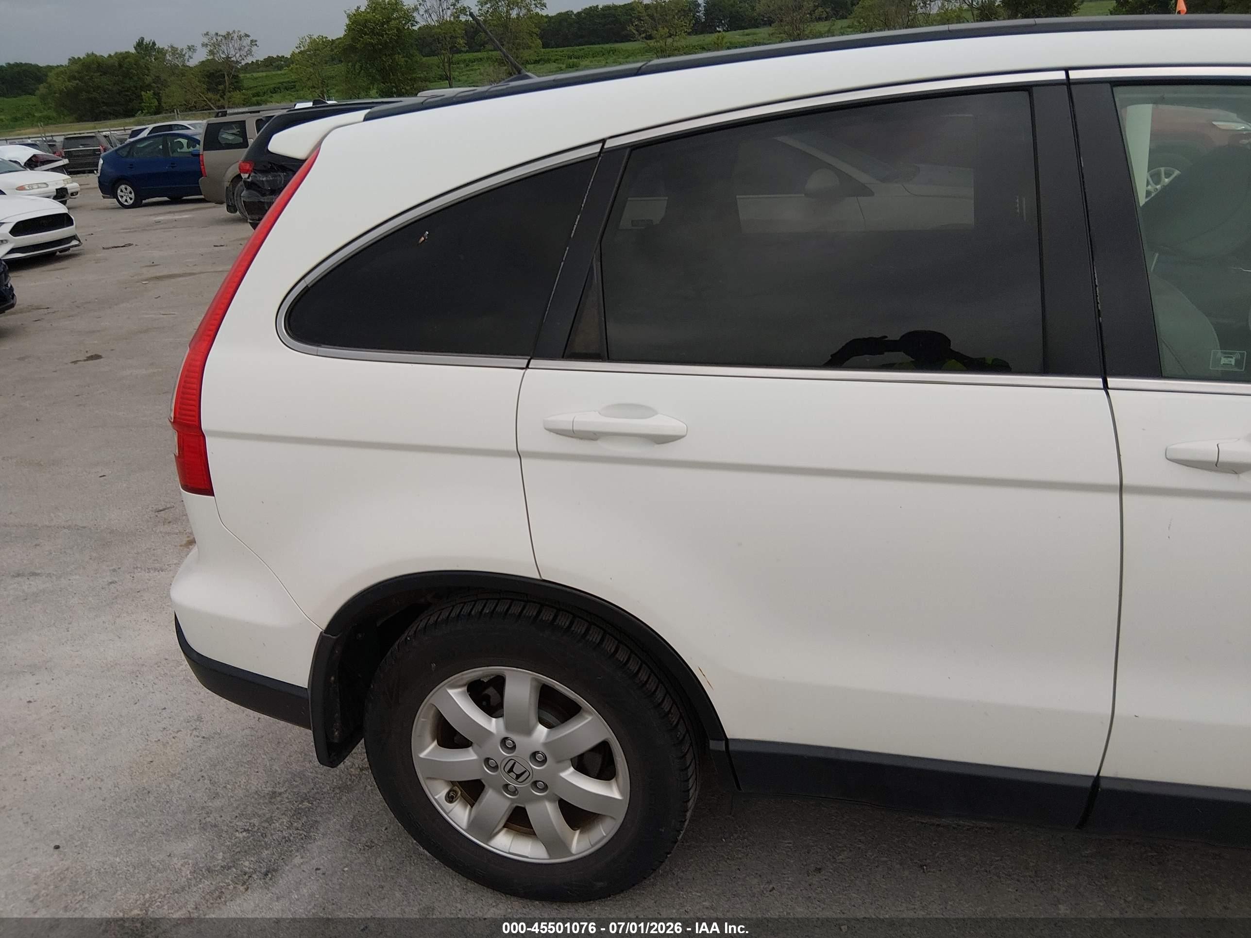 2009 Honda Cr-v Ex-l White vin: JHLRE48759C019577