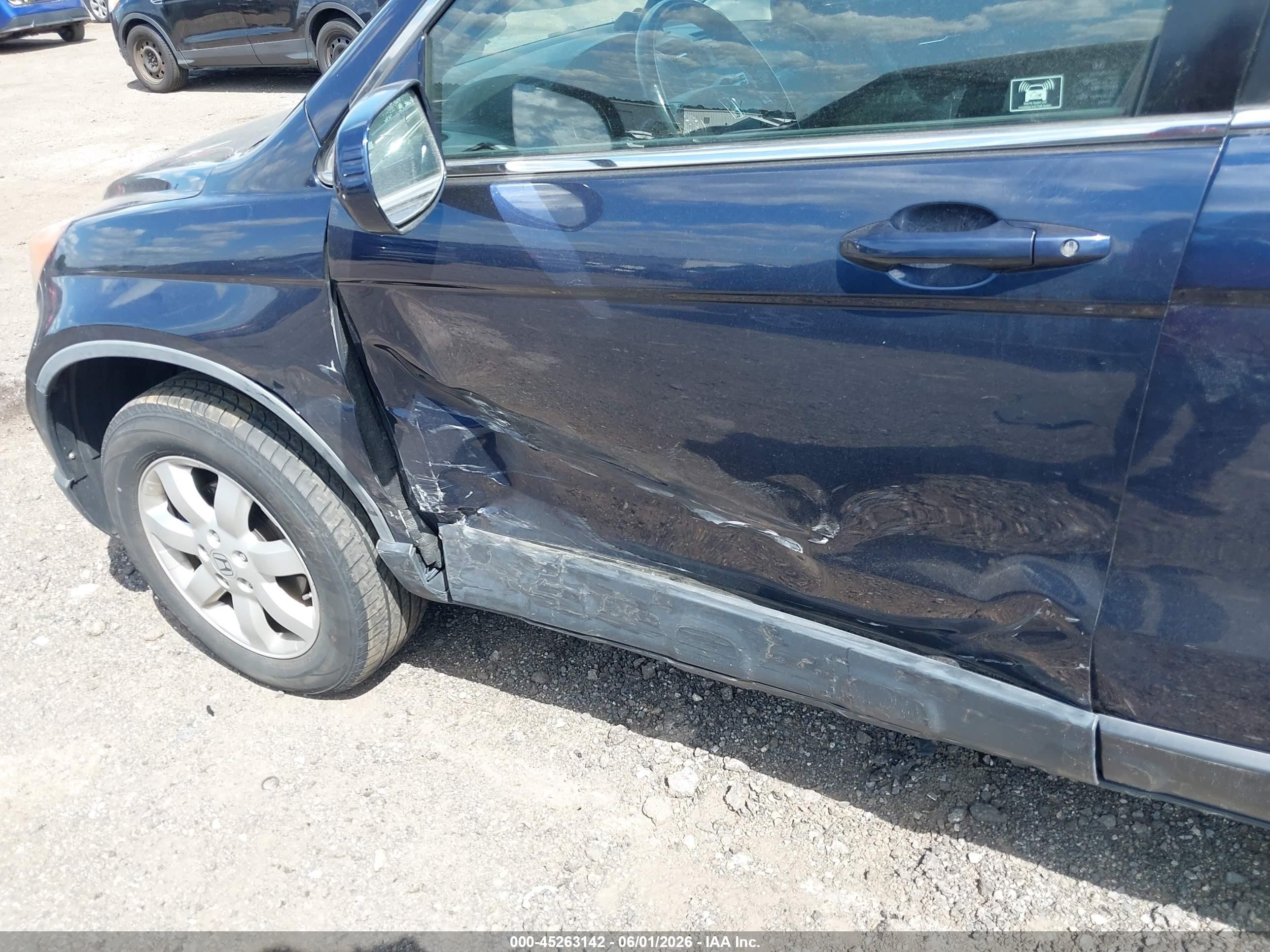 2009 Honda Cr-v Ex-l Dark Blue vin: JHLRE48759C020860