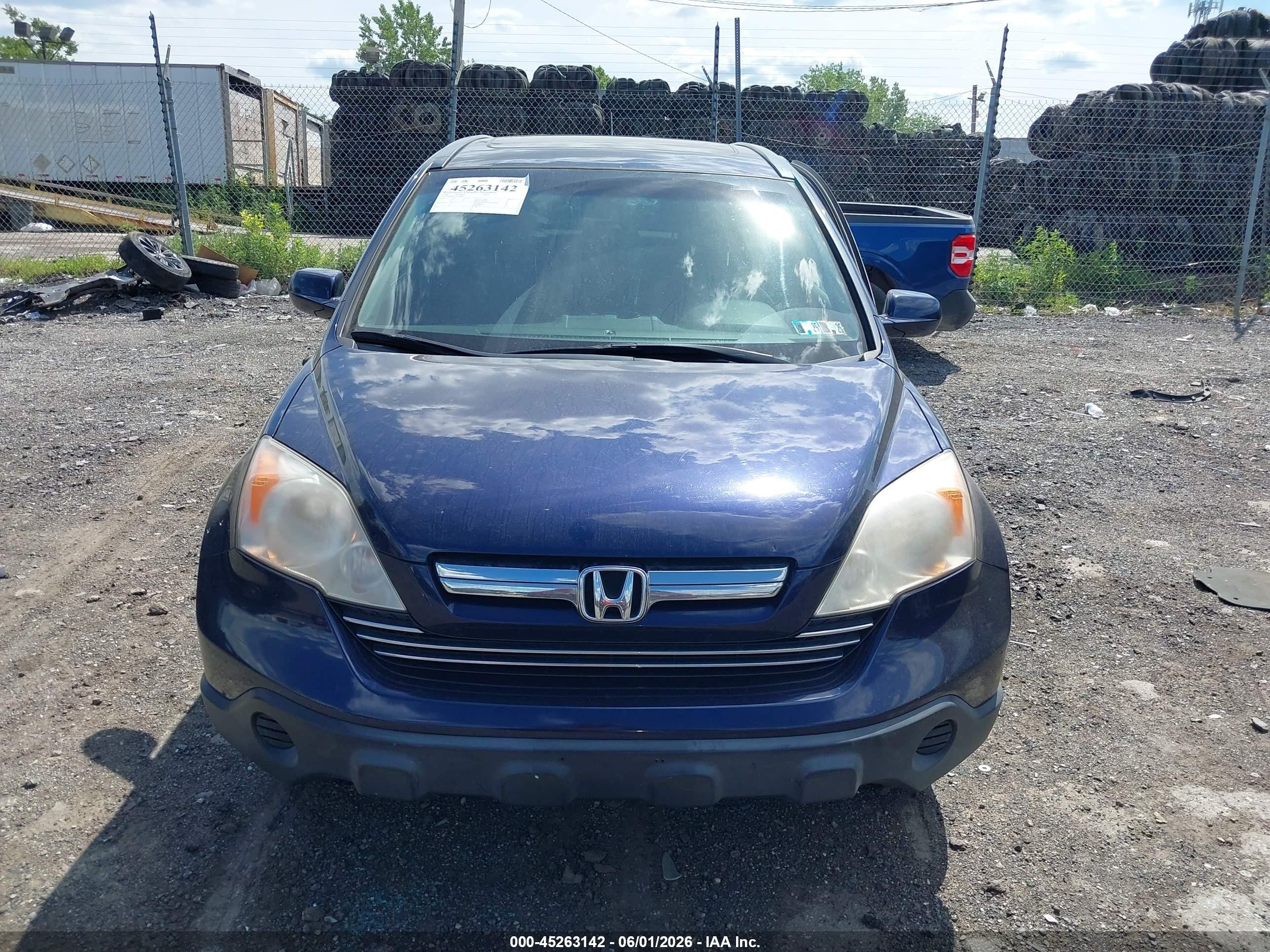 2009 Honda Cr-v Ex-l Dark Blue vin: JHLRE48759C020860