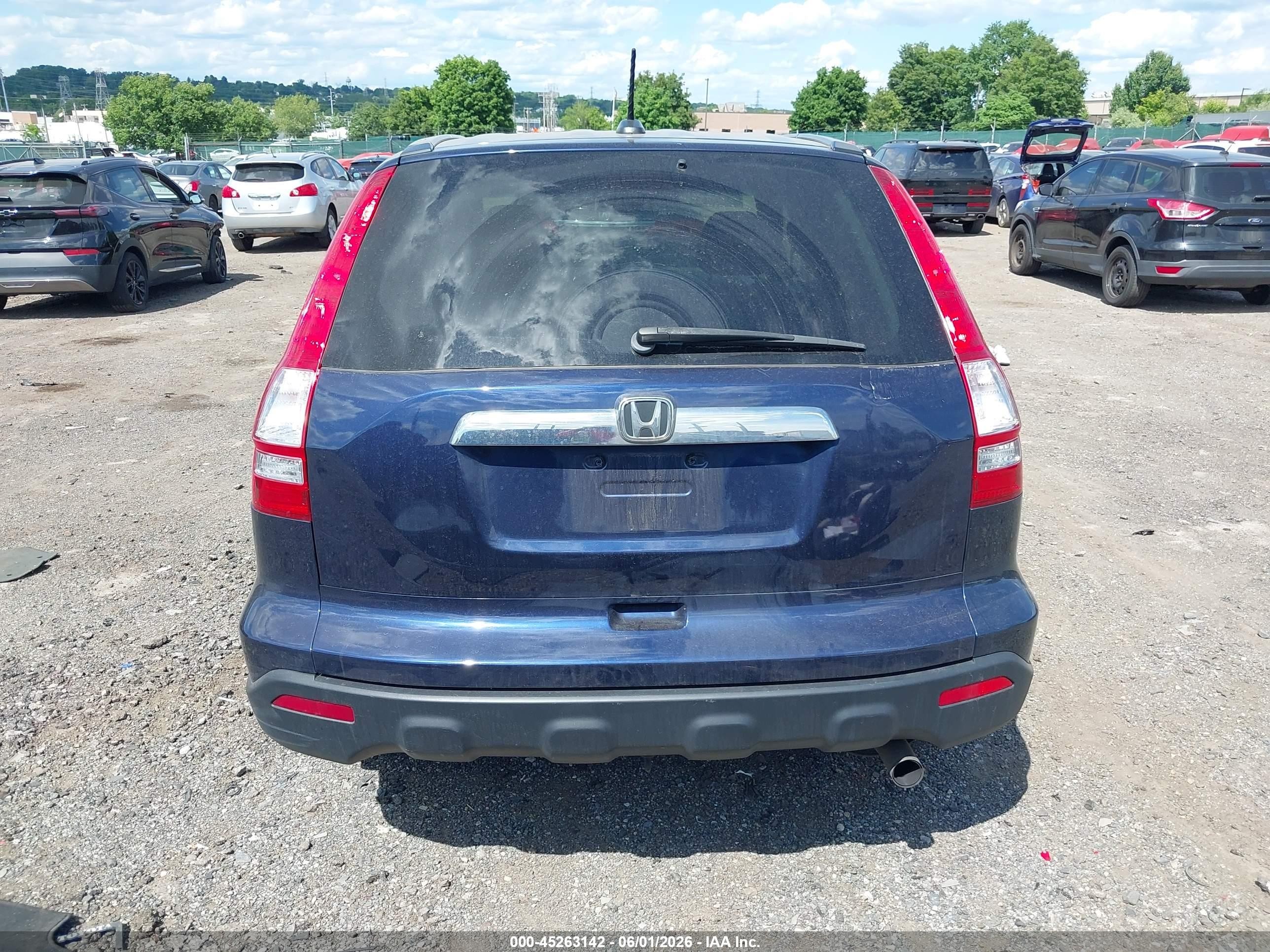2009 Honda Cr-v Ex-l Dark Blue vin: JHLRE48759C020860