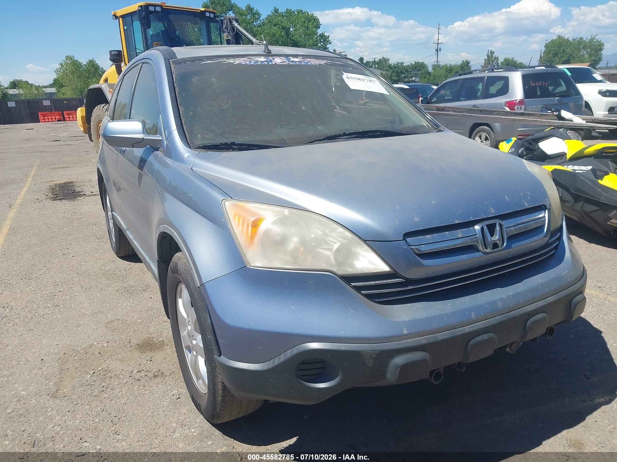 2007 Honda Cr-v Ex-l Silver vin: JHLRE48767C002011
