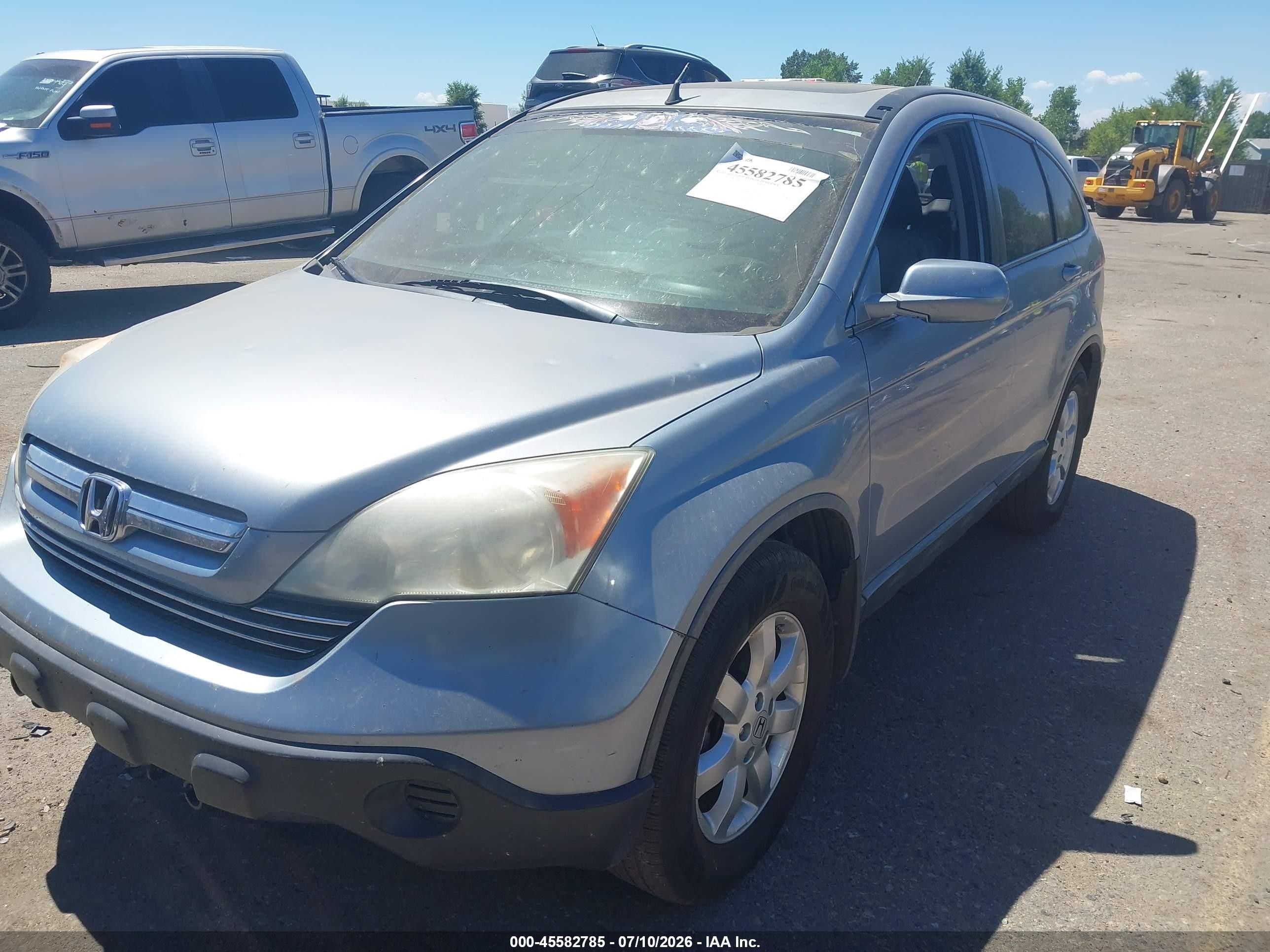 2007 Honda Cr-v Ex-l Silver vin: JHLRE48767C002011