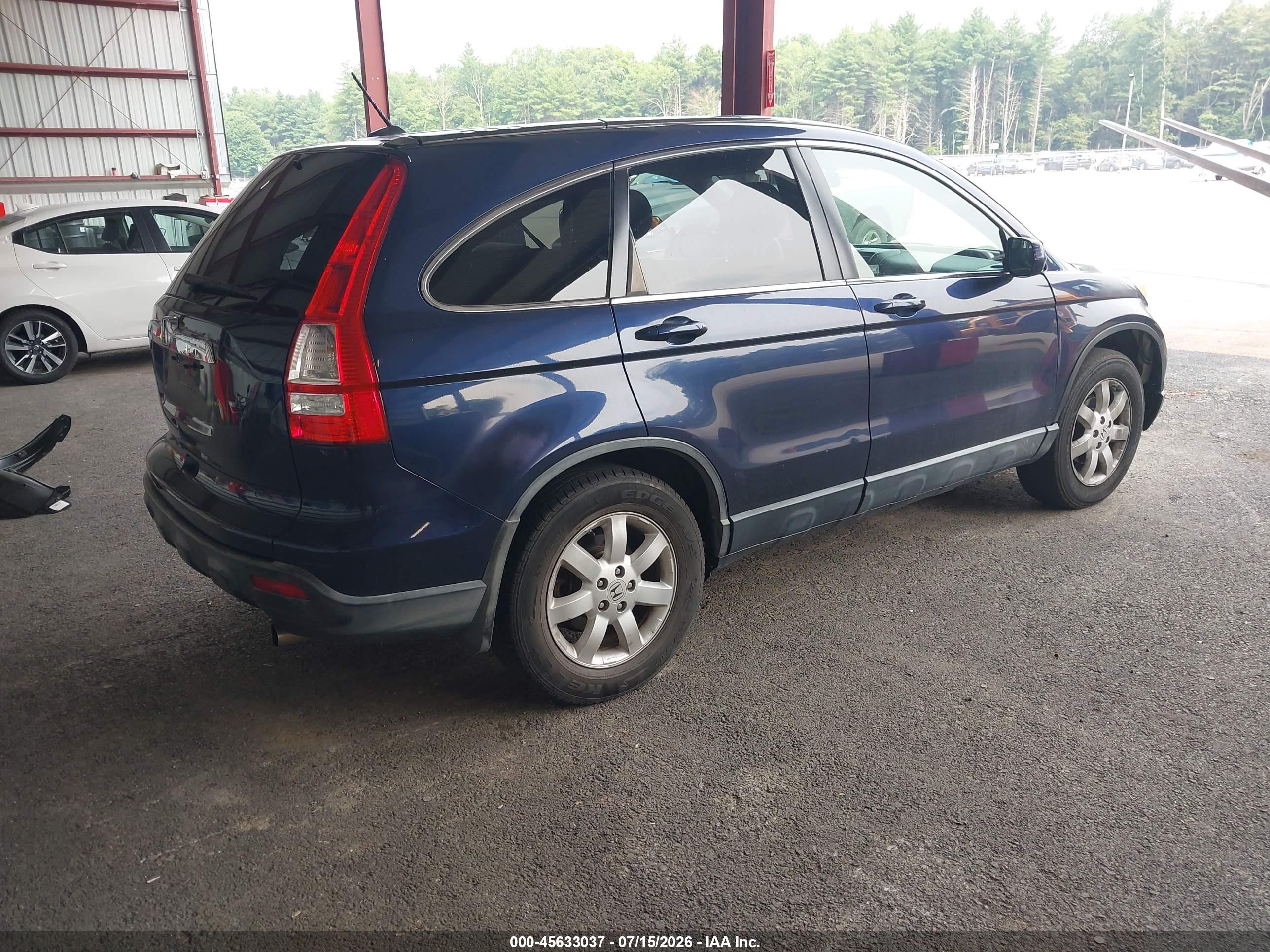 2007 Honda Cr-v Ex-l Blue vin: JHLRE48767C008505