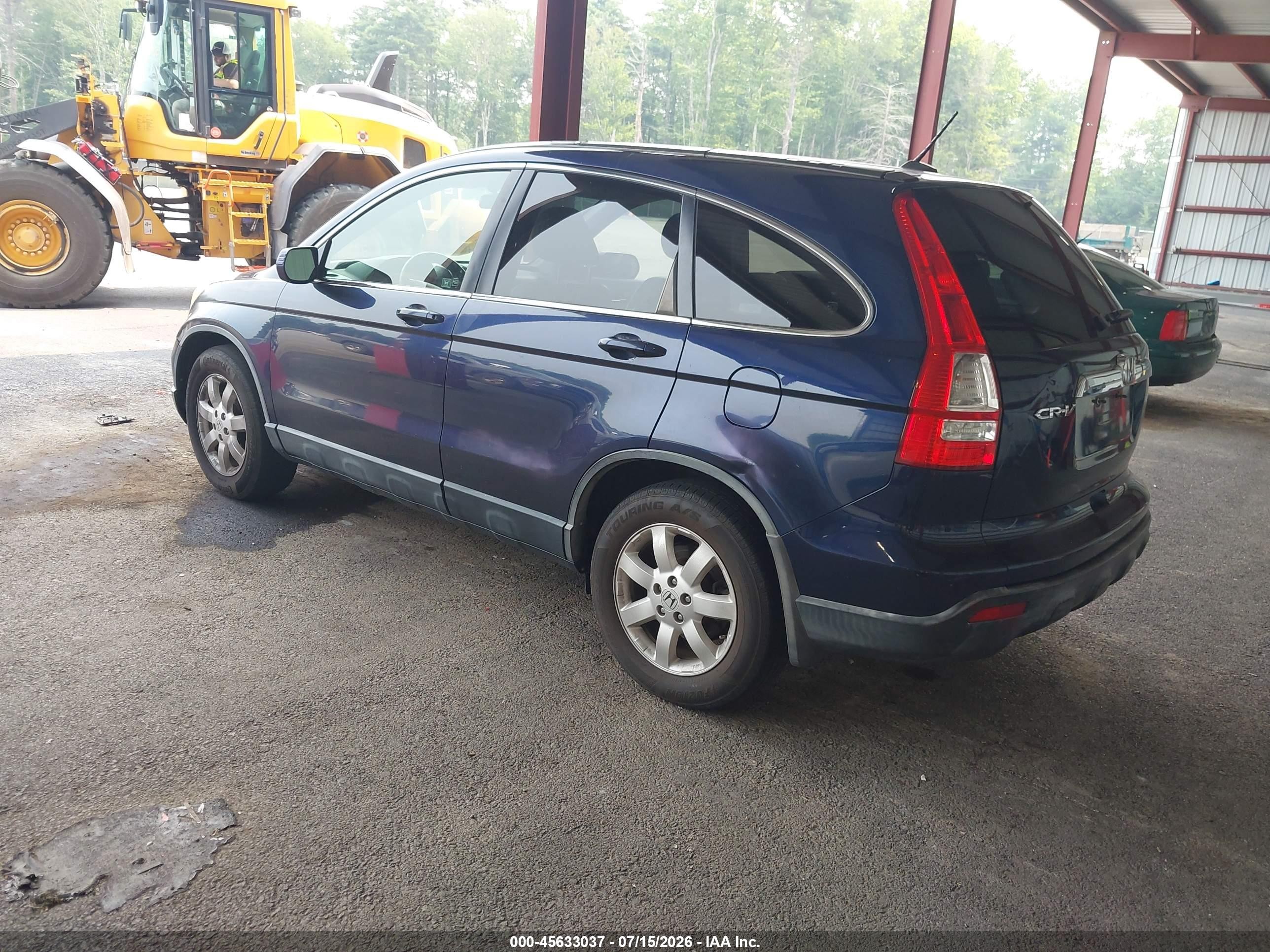 2007 Honda Cr-v Ex-l Blue vin: JHLRE48767C008505