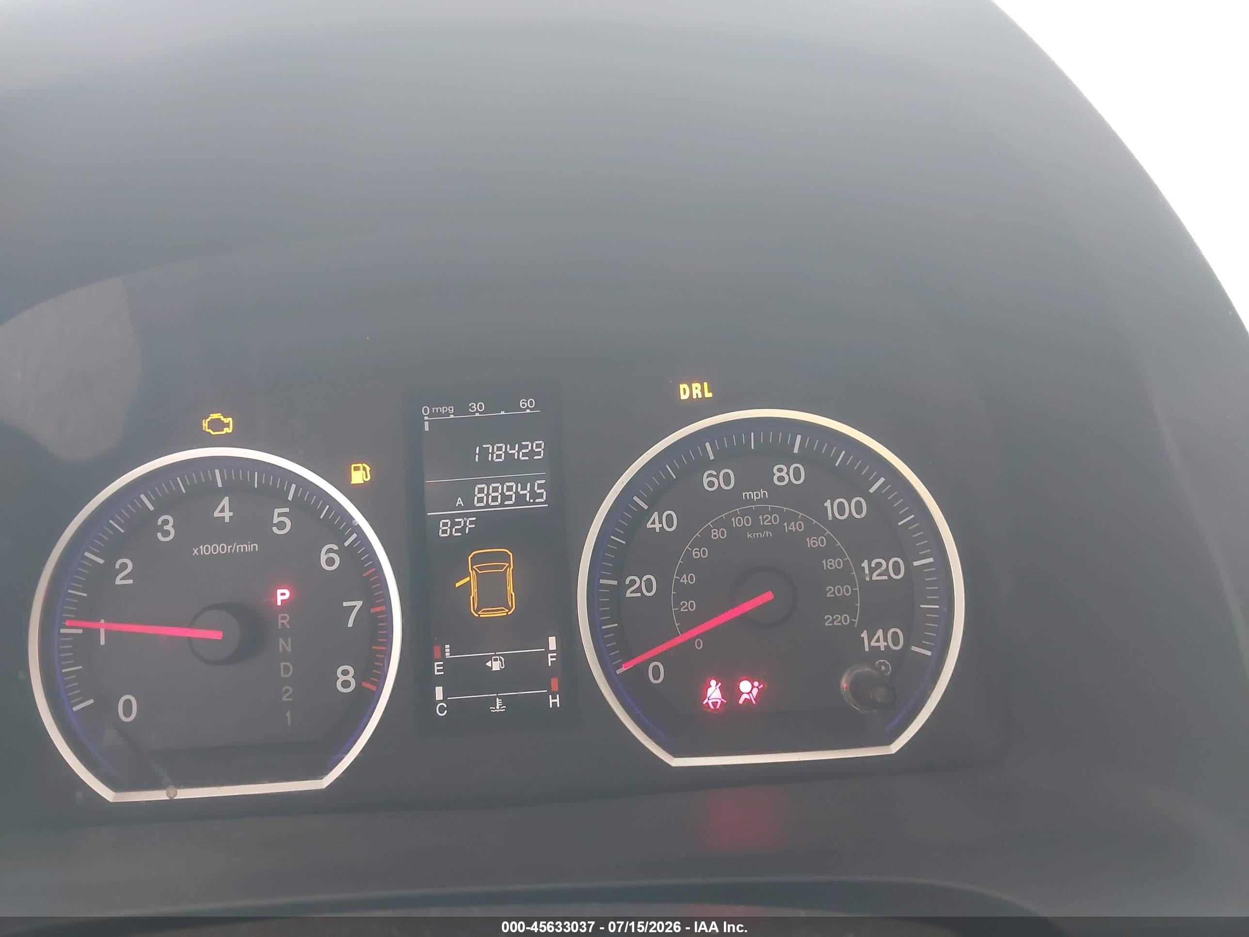 2007 Honda Cr-v Ex-l Blue vin: JHLRE48767C008505