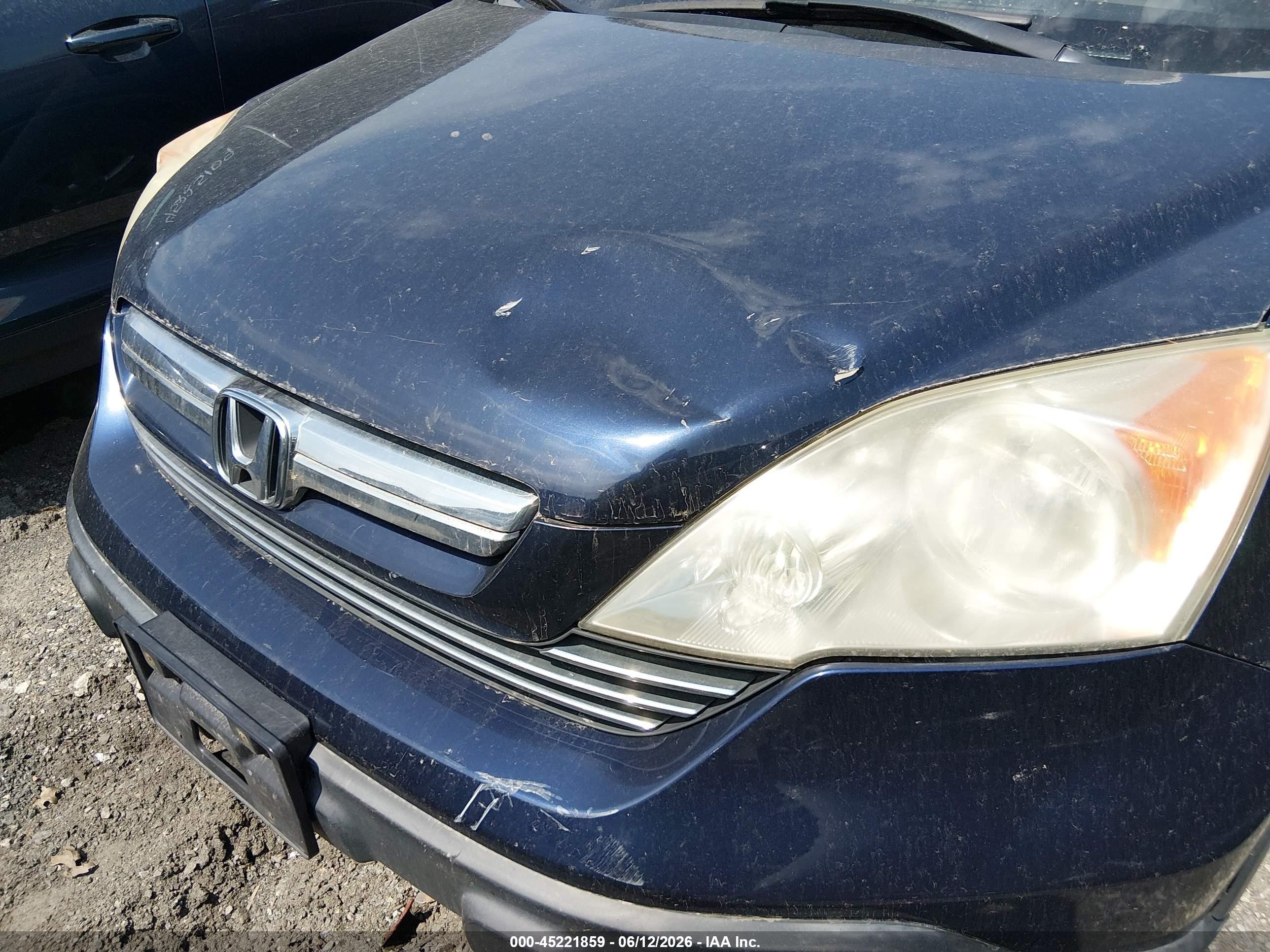 2007 Honda Cr-v Exl Синий vin: JHLRE48767C044226