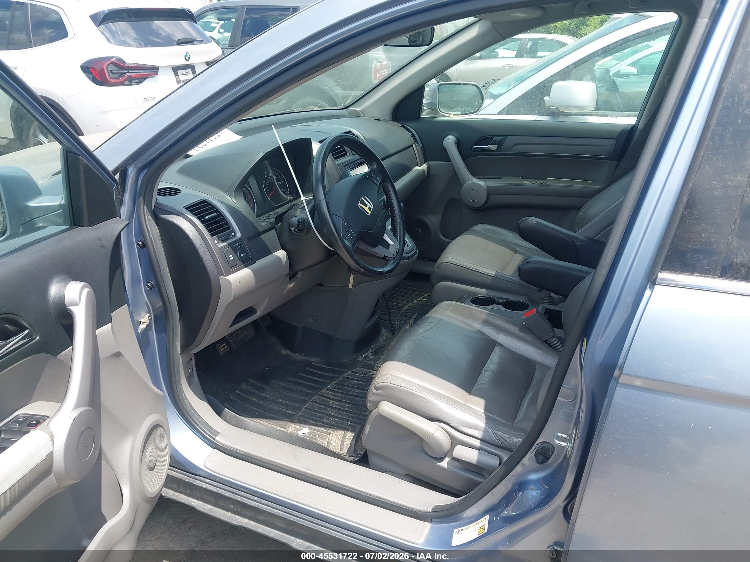 2007 Honda Cr-v Ex-l Light Blue vin: JHLRE48767C044291