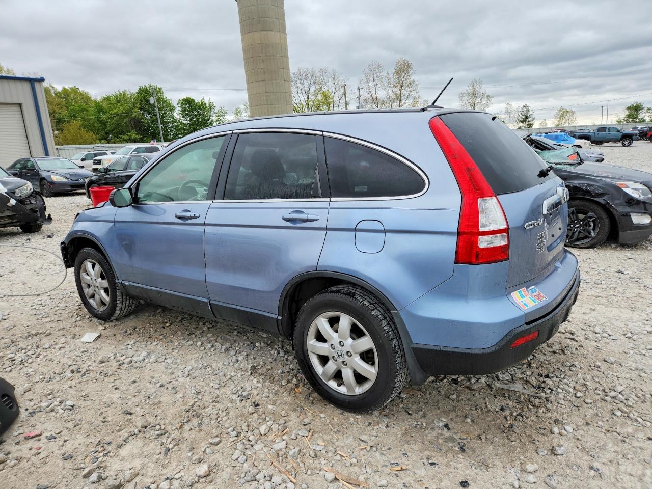2007 Honda Cr-v Exl Синий vin: JHLRE48767C057798