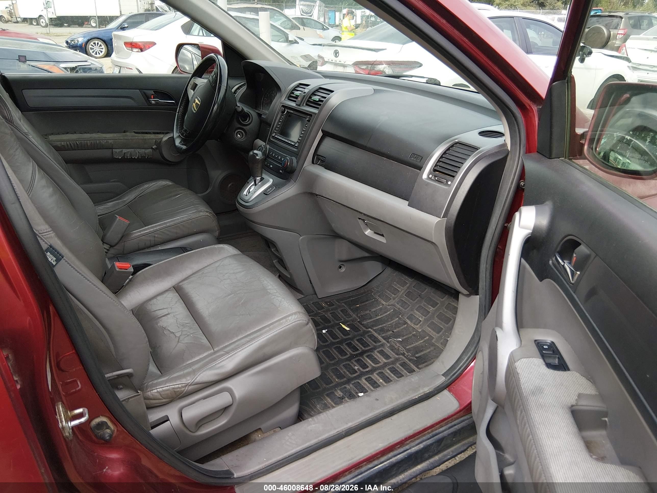 2007 Honda Cr-v Ex-l Burgundy vin: JHLRE48767C078019