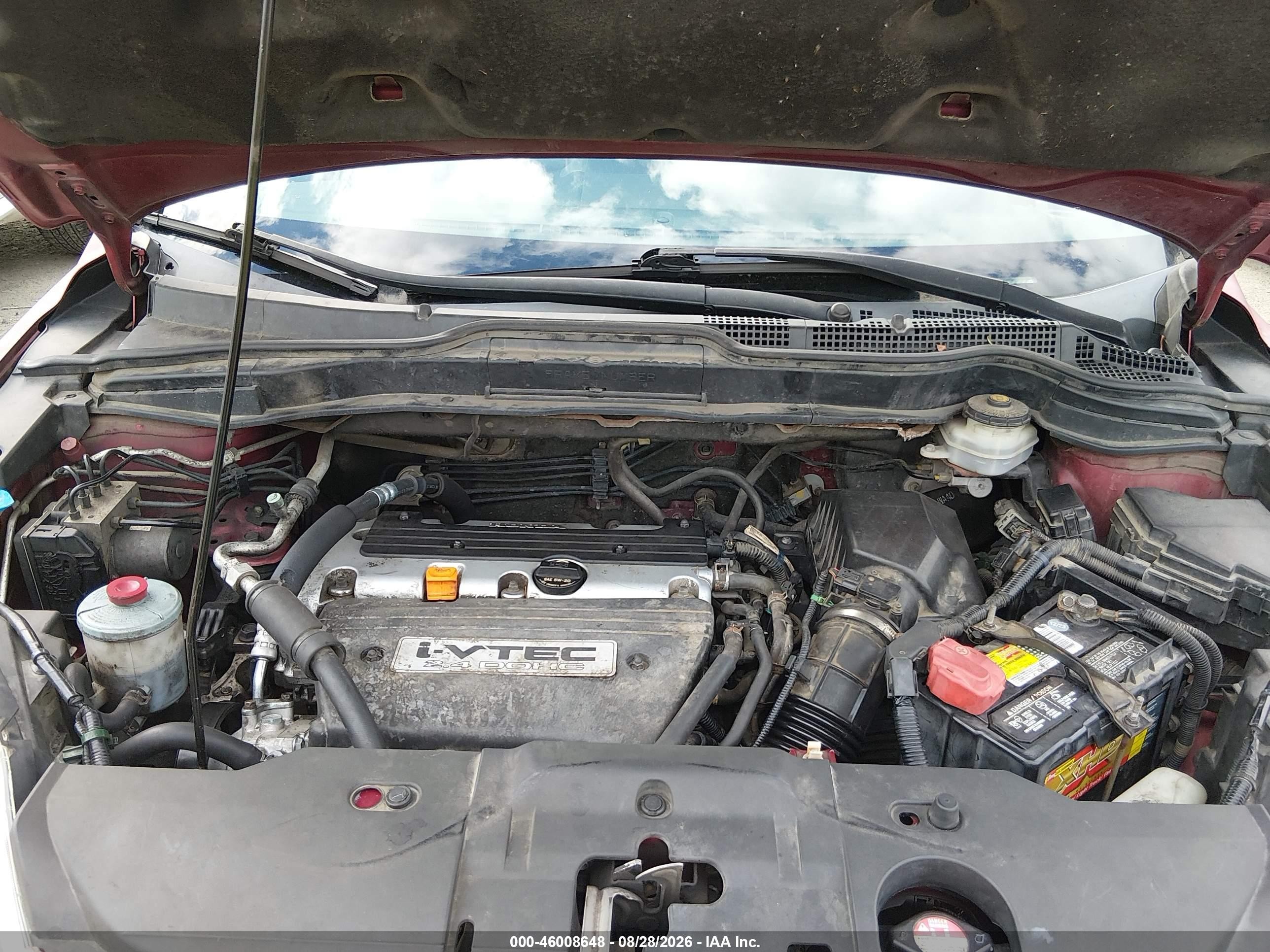 2007 Honda Cr-v Ex-l Burgundy vin: JHLRE48767C078019