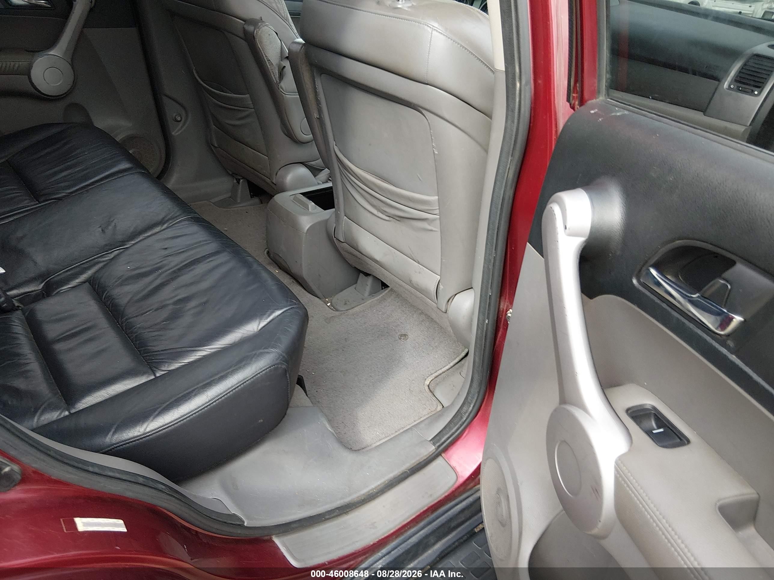 2007 Honda Cr-v Ex-l Burgundy vin: JHLRE48767C078019