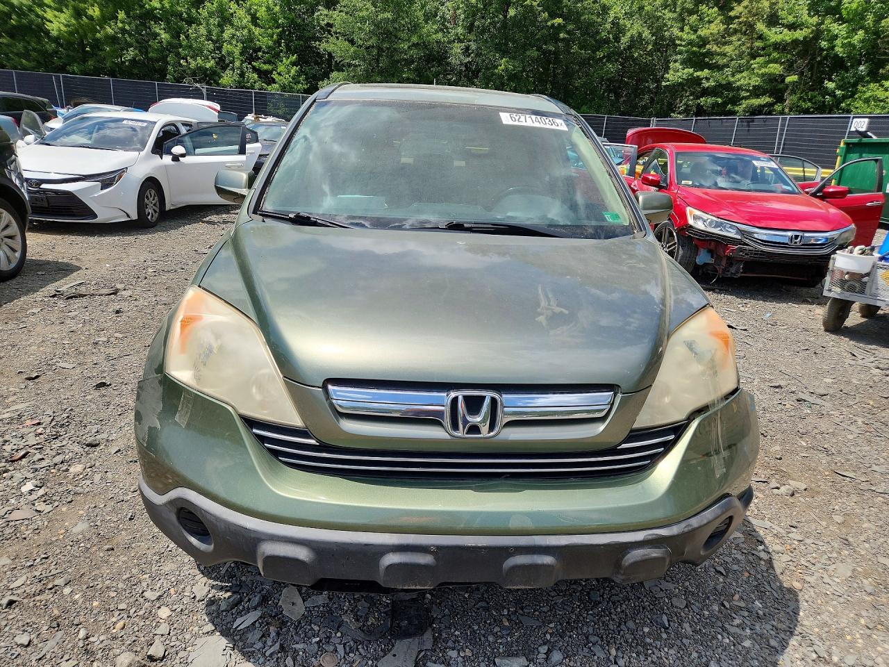 2007 Honda Cr-v Exl Green vin: JHLRE48767C087190