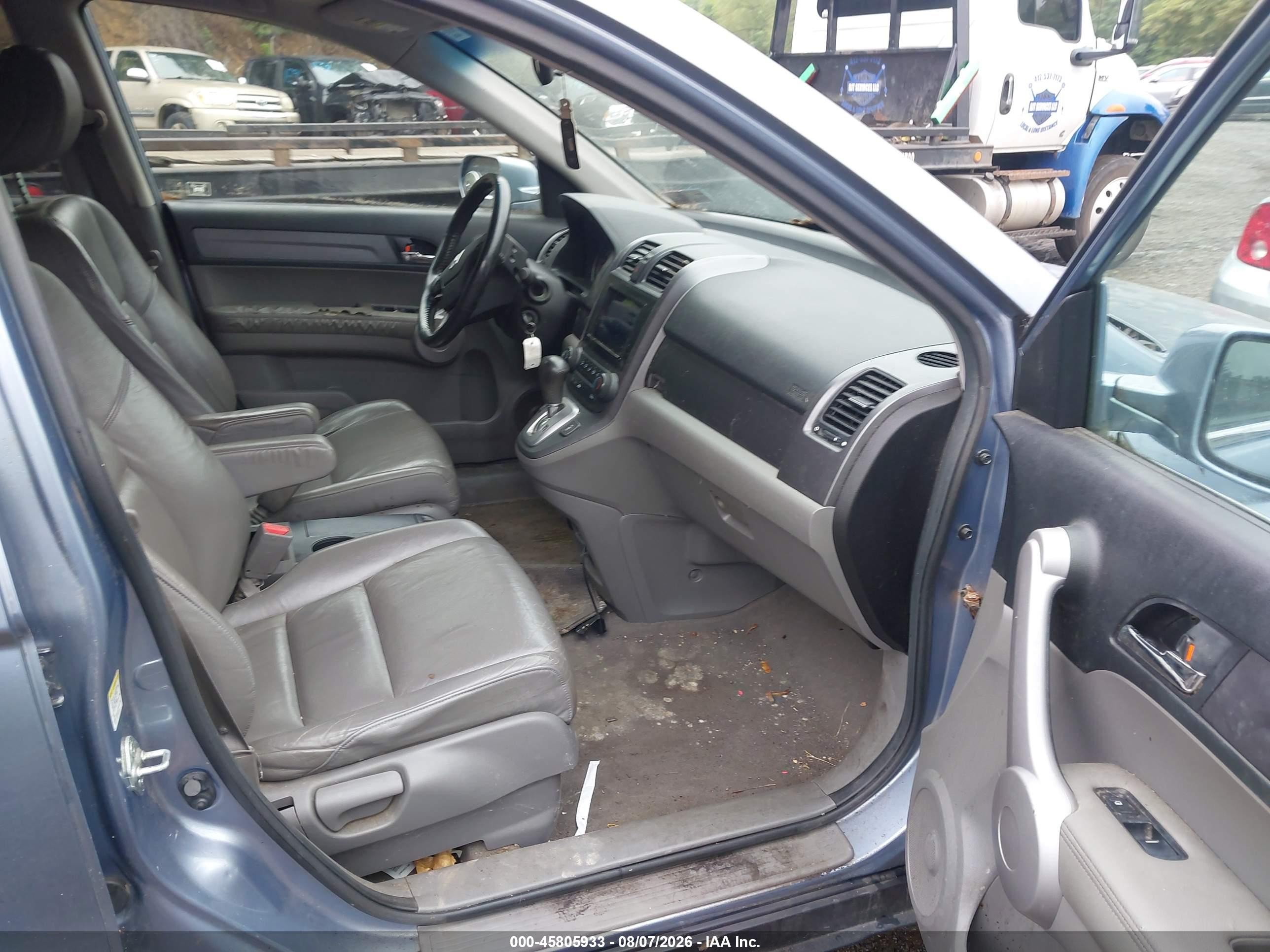 2007 Honda Cr-v Ex-l Blue vin: JHLRE48767C096911