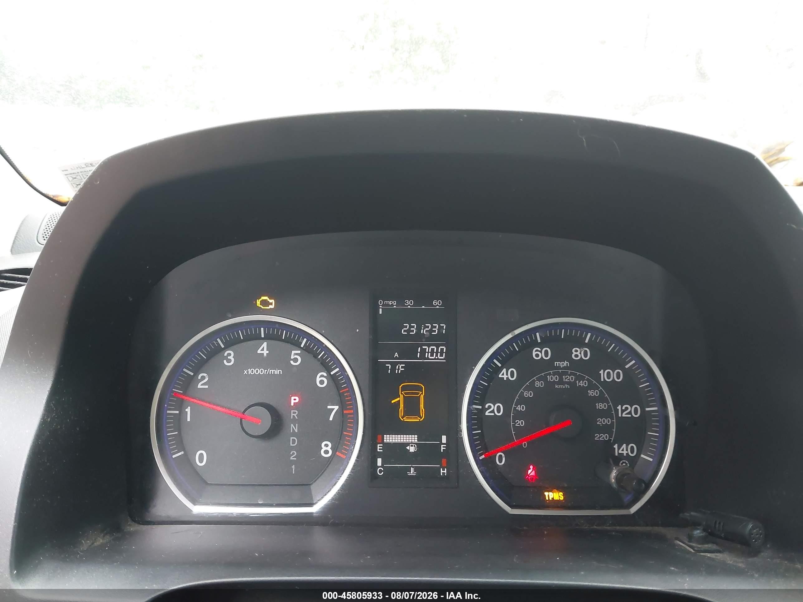 2007 Honda Cr-v Ex-l Blue vin: JHLRE48767C096911