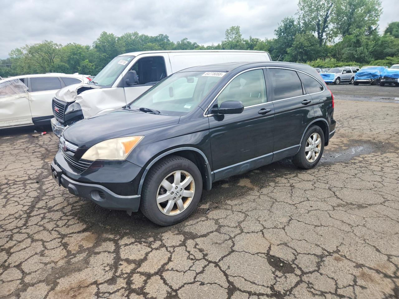 2007 Honda Cr-v Exl Black vin: JHLRE48767C123041