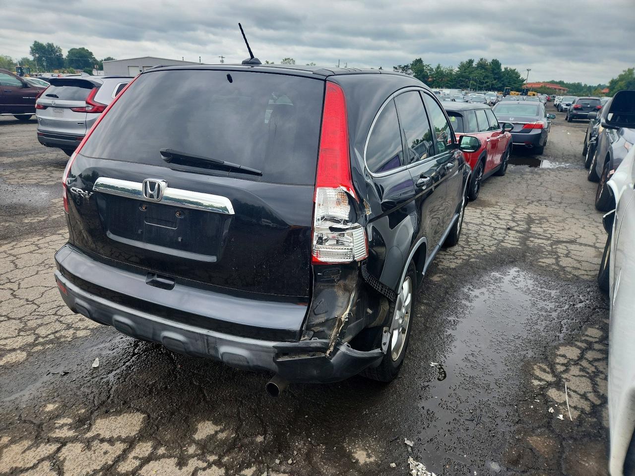 2007 Honda Cr-v Exl Black vin: JHLRE48767C123041