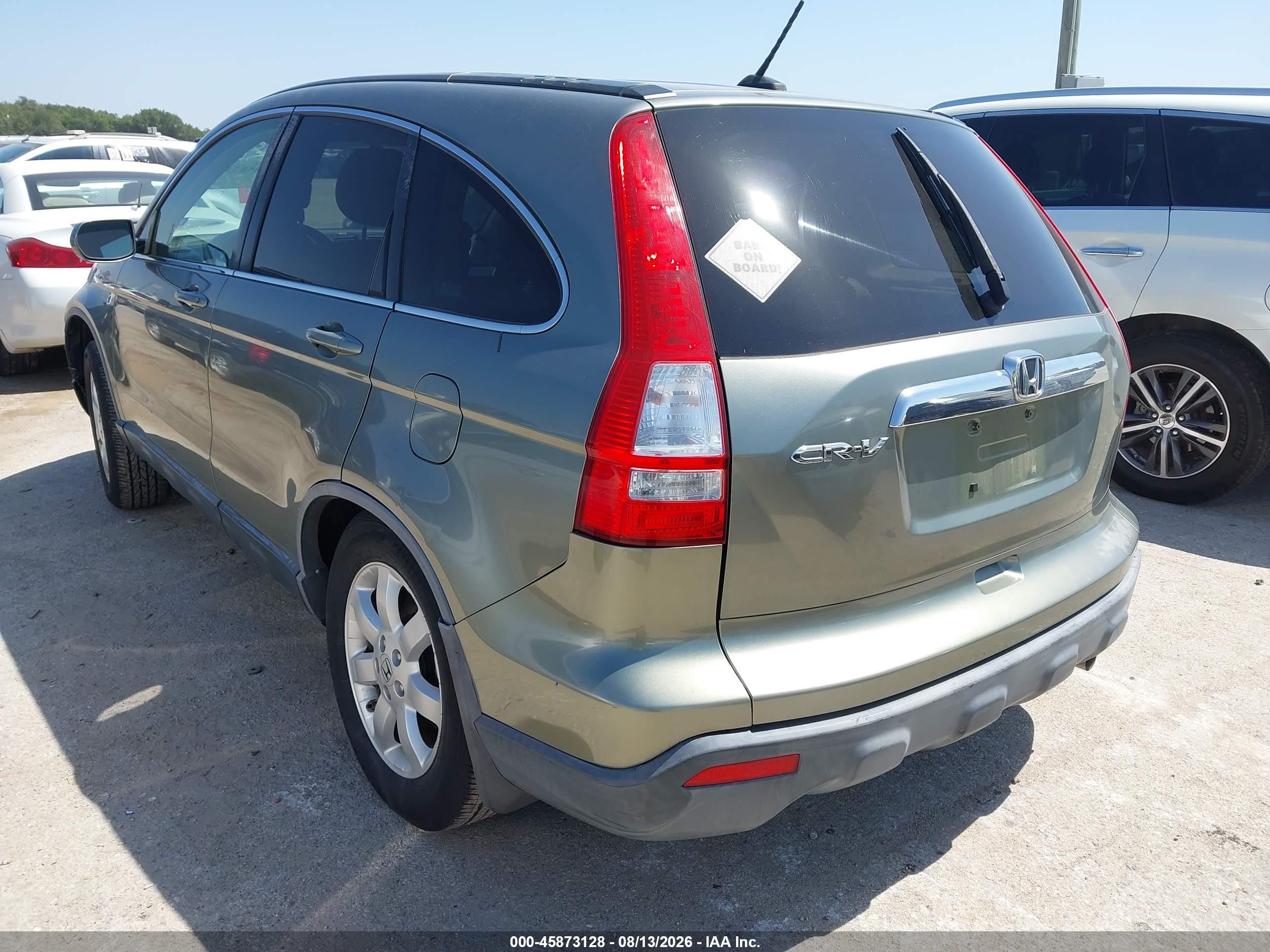 2008 Honda Cr-v Ex-l Green vin: JHLRE48768C020445