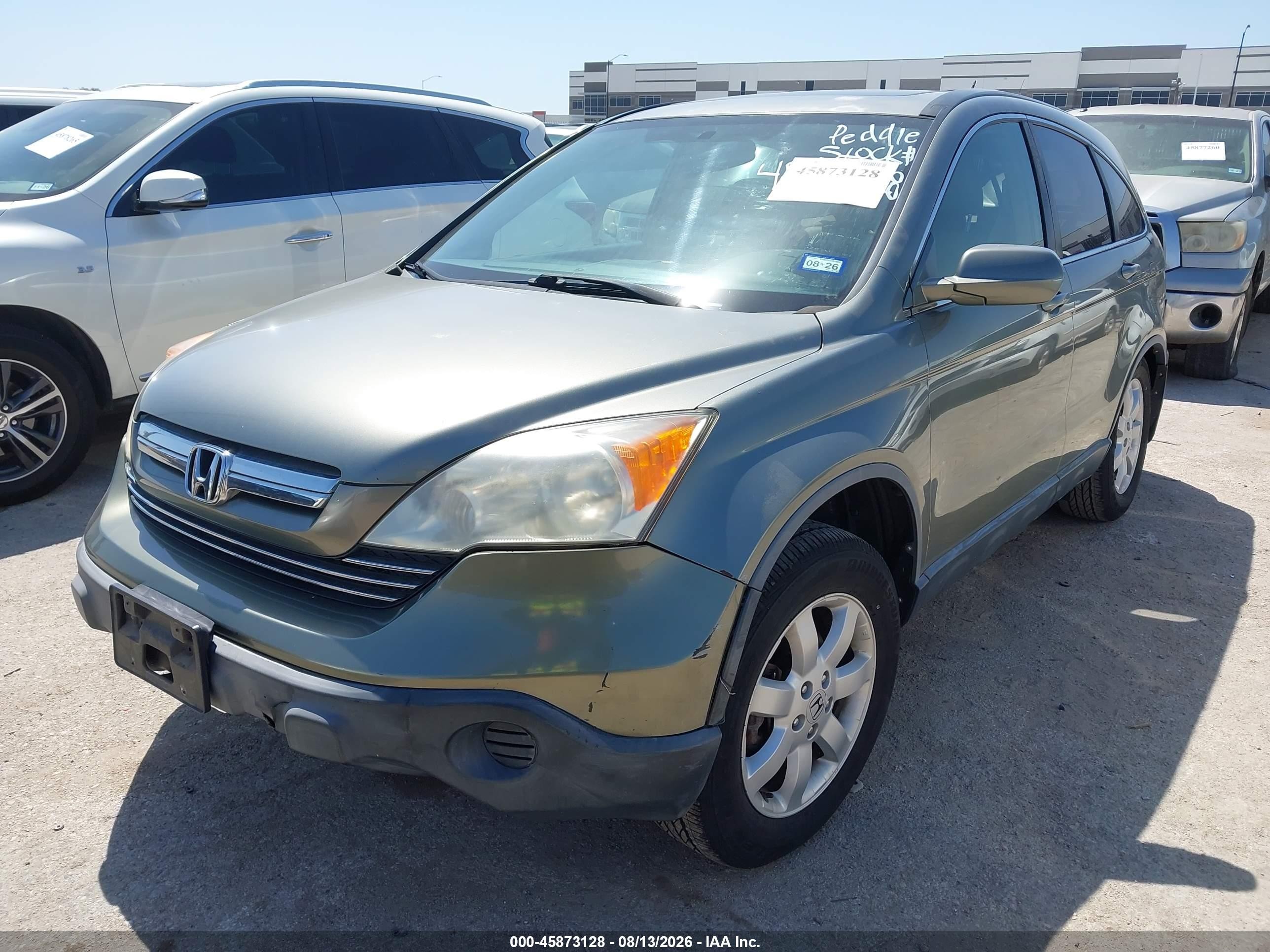 2008 Honda Cr-v Ex-l Green vin: JHLRE48768C020445
