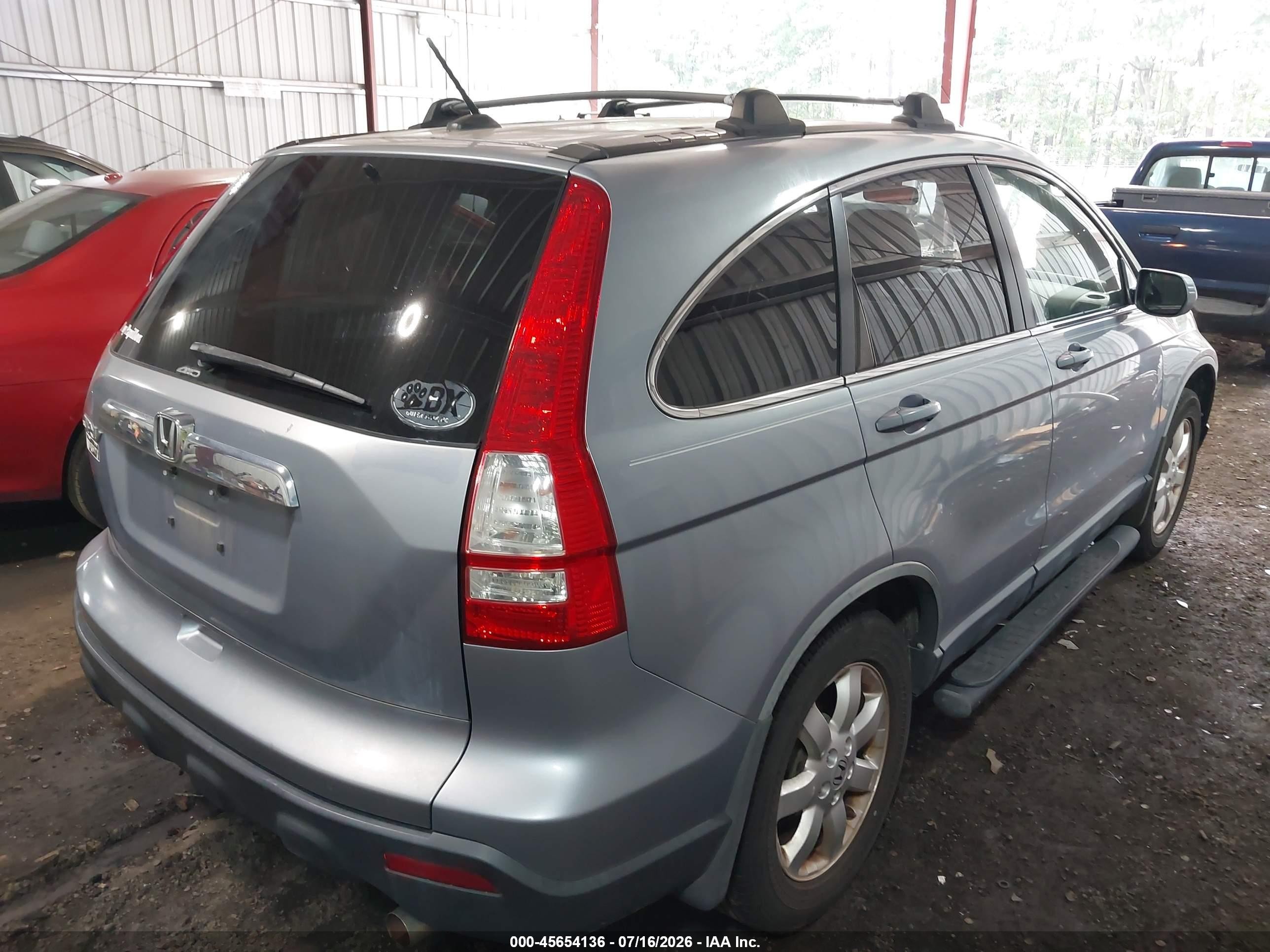 2008 Honda Cr-v Ex-l Blue vin: JHLRE48768C030733