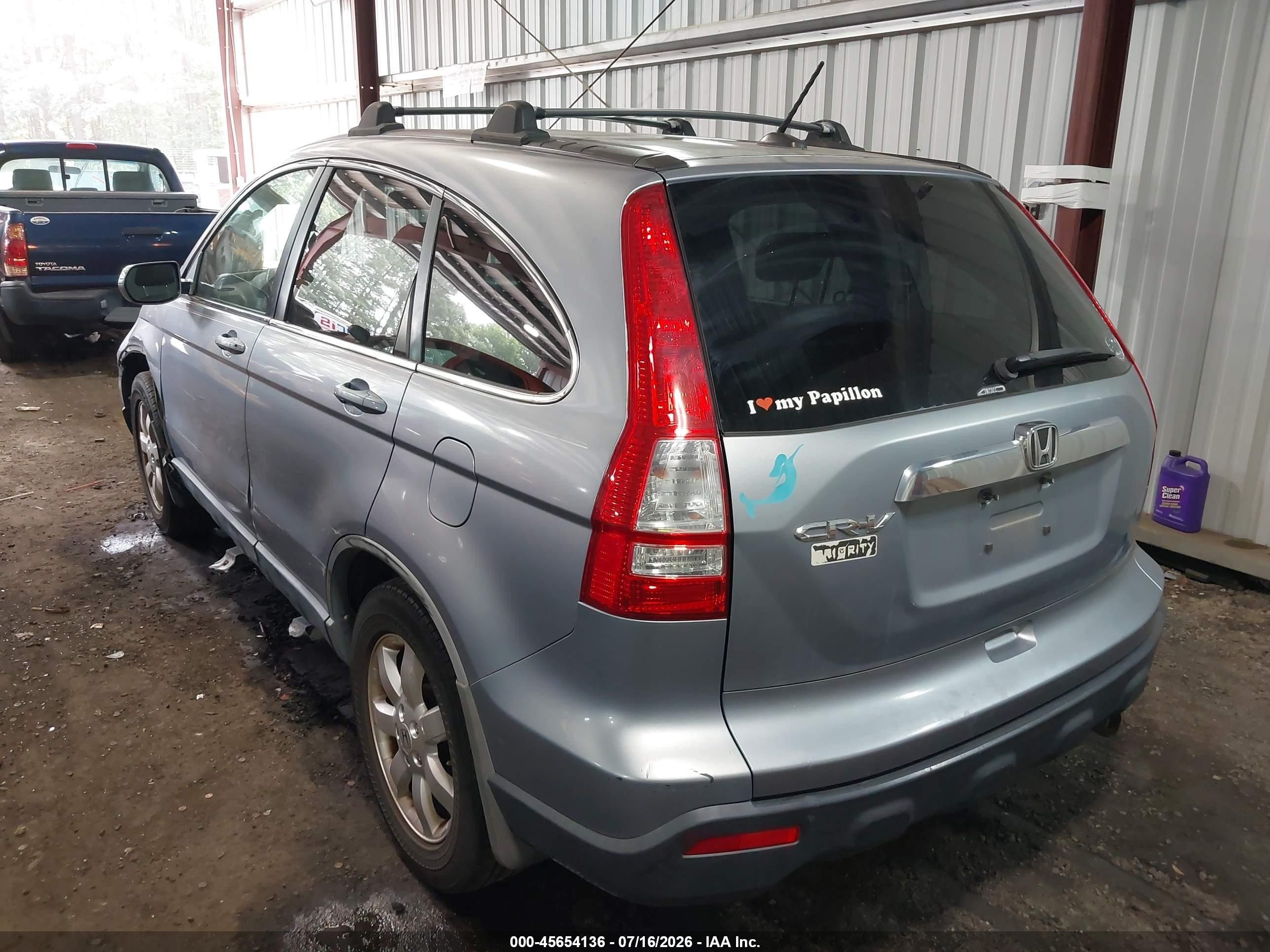 2008 Honda Cr-v Ex-l Blue vin: JHLRE48768C030733