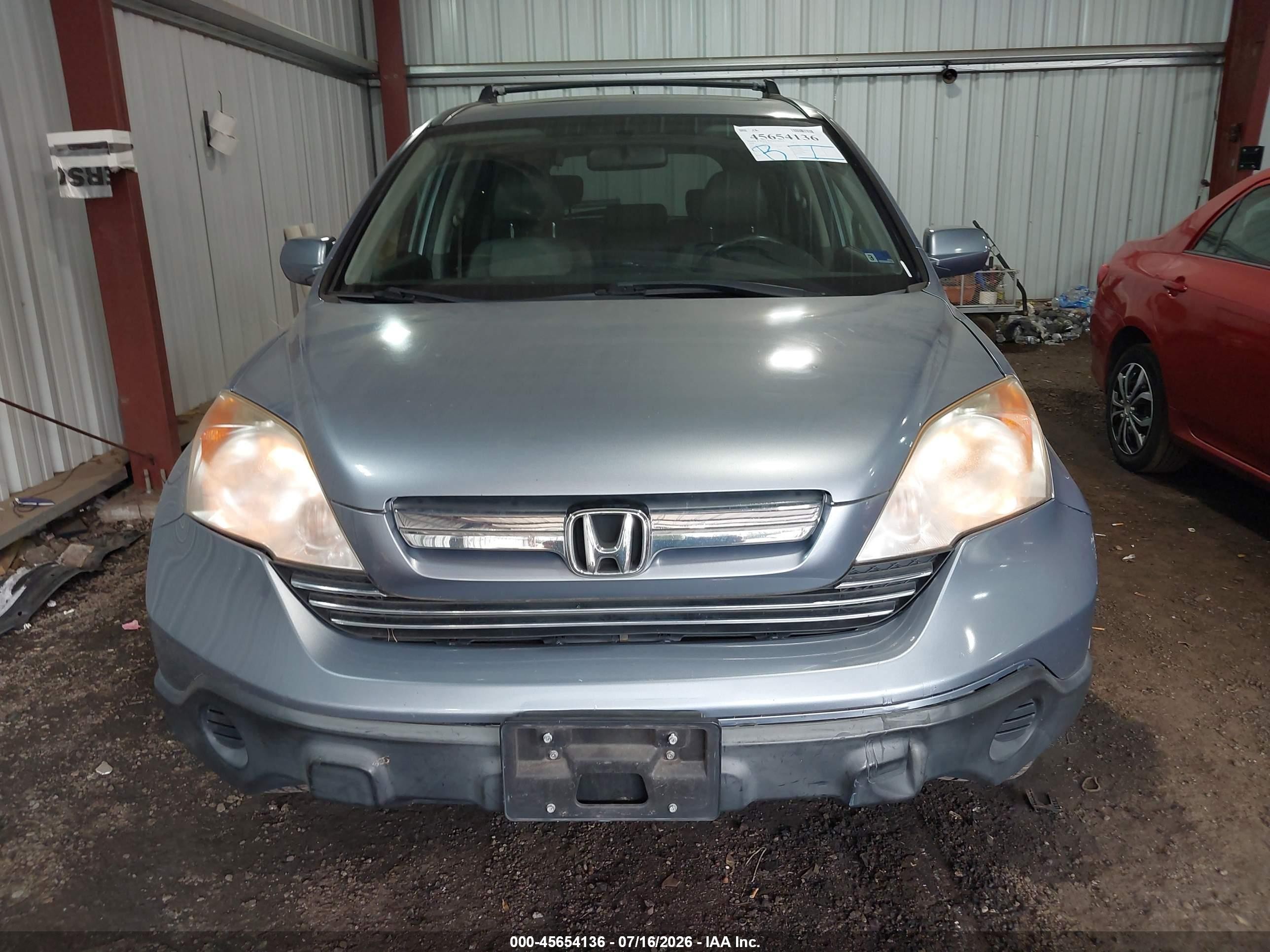 2008 Honda Cr-v Ex-l Blue vin: JHLRE48768C030733