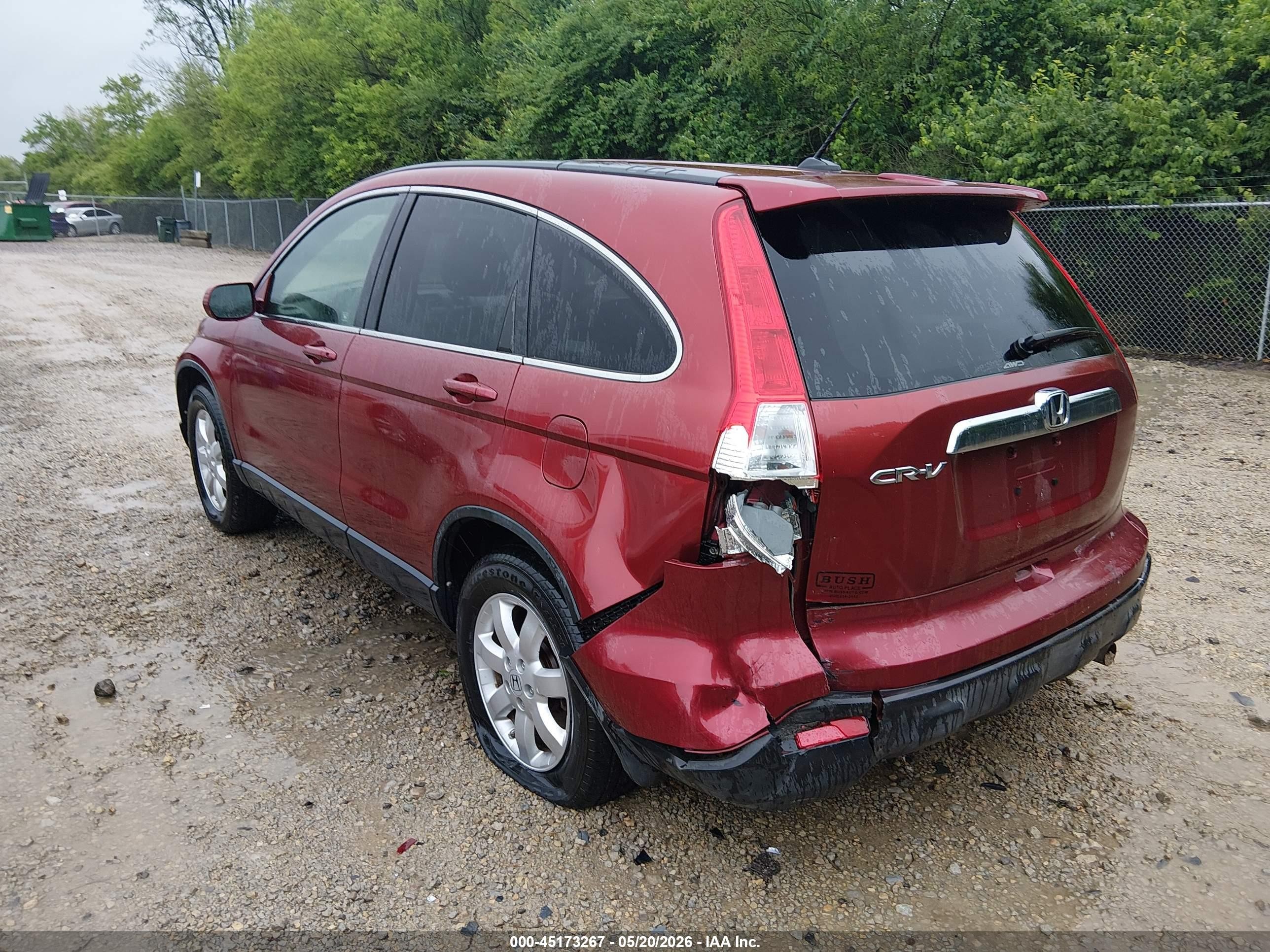 2008 Honda Cr-v Ex-l Red vin: JHLRE48768C040209