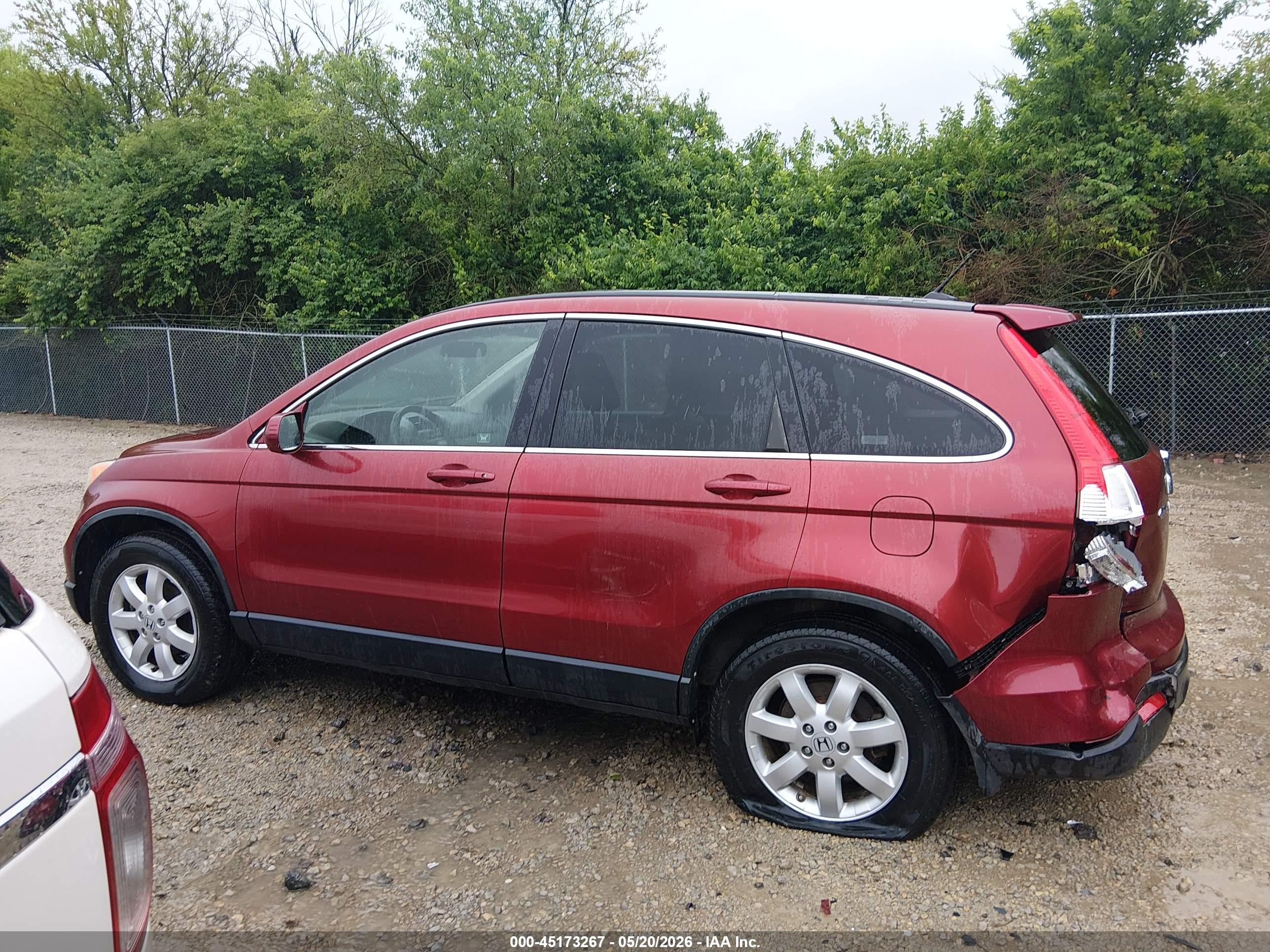 2008 Honda Cr-v Ex-l Red vin: JHLRE48768C040209