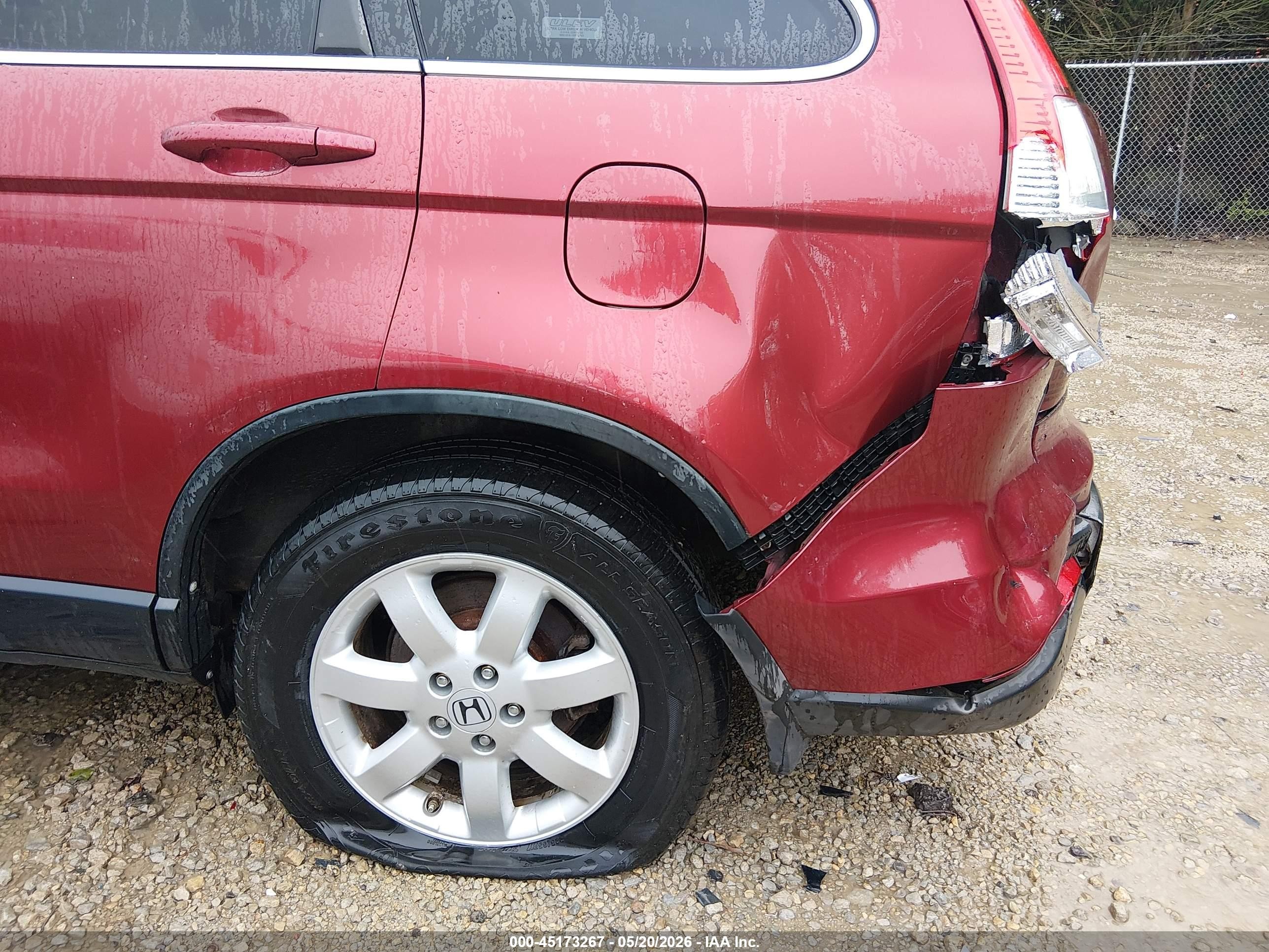 2008 Honda Cr-v Ex-l Red vin: JHLRE48768C040209