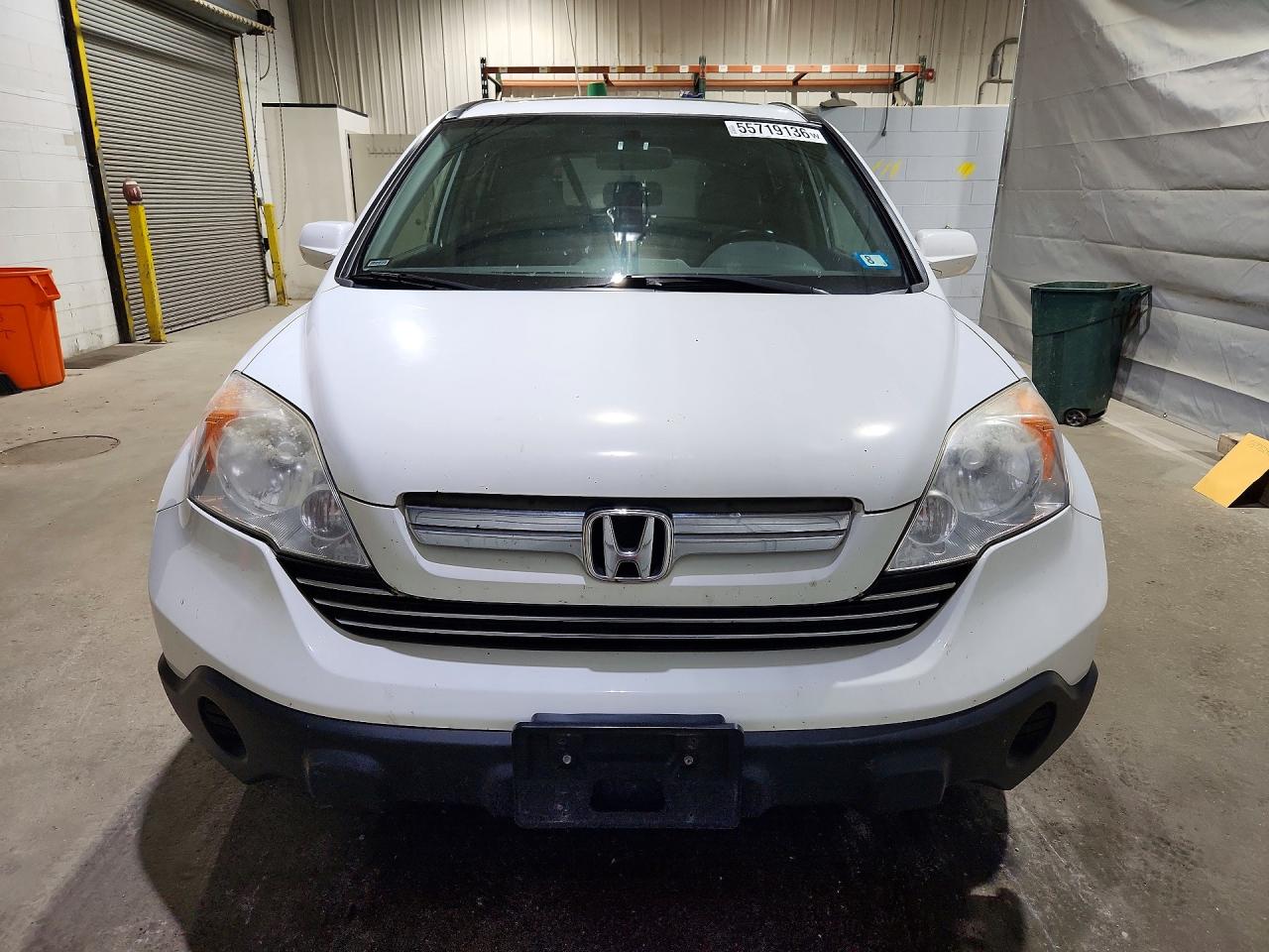 2008 Honda Cr-v Exl White vin: JHLRE48768C041697