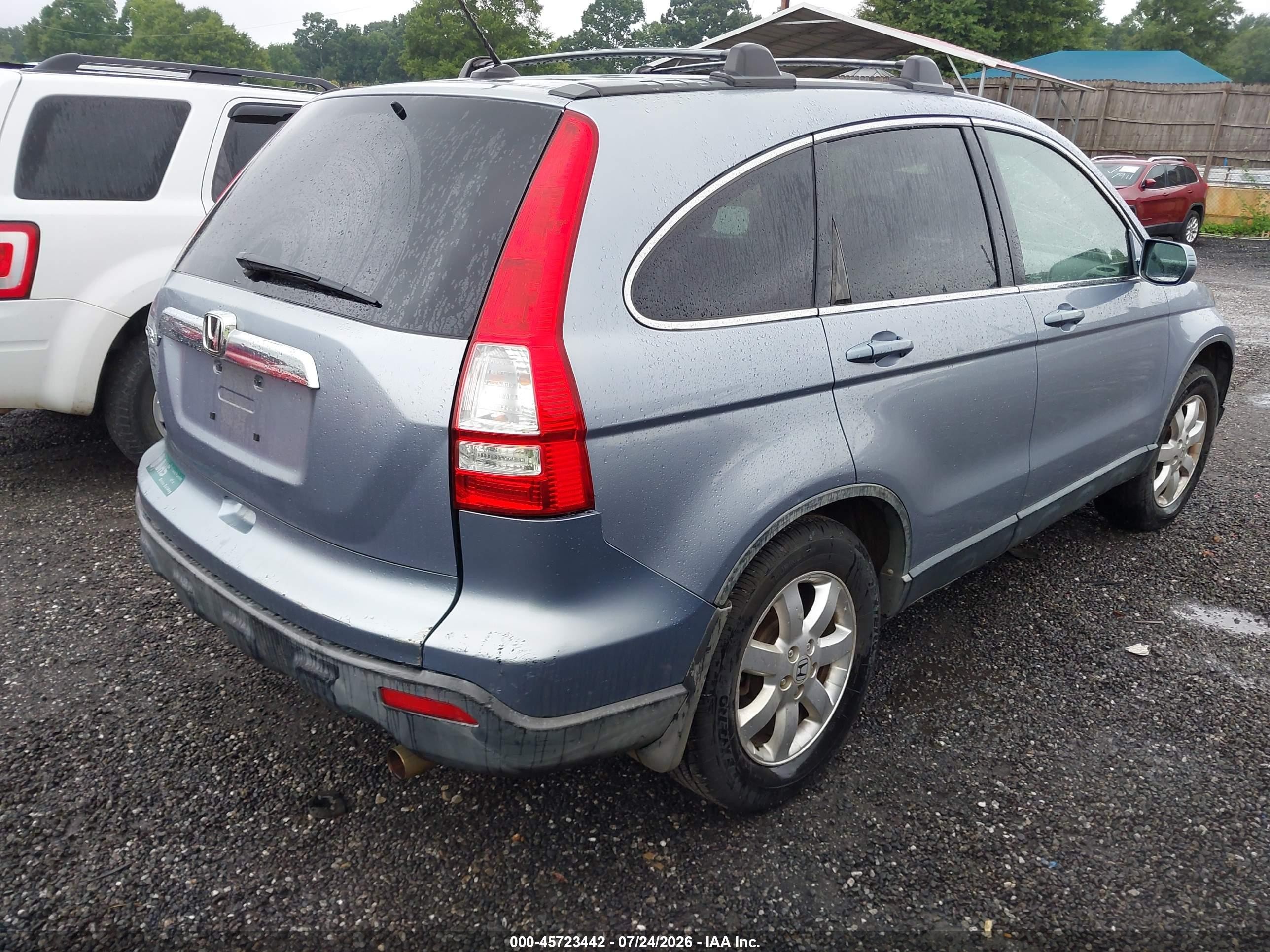 2008 Honda Cr-v Ex-l Light Blue vin: JHLRE48768C045653
