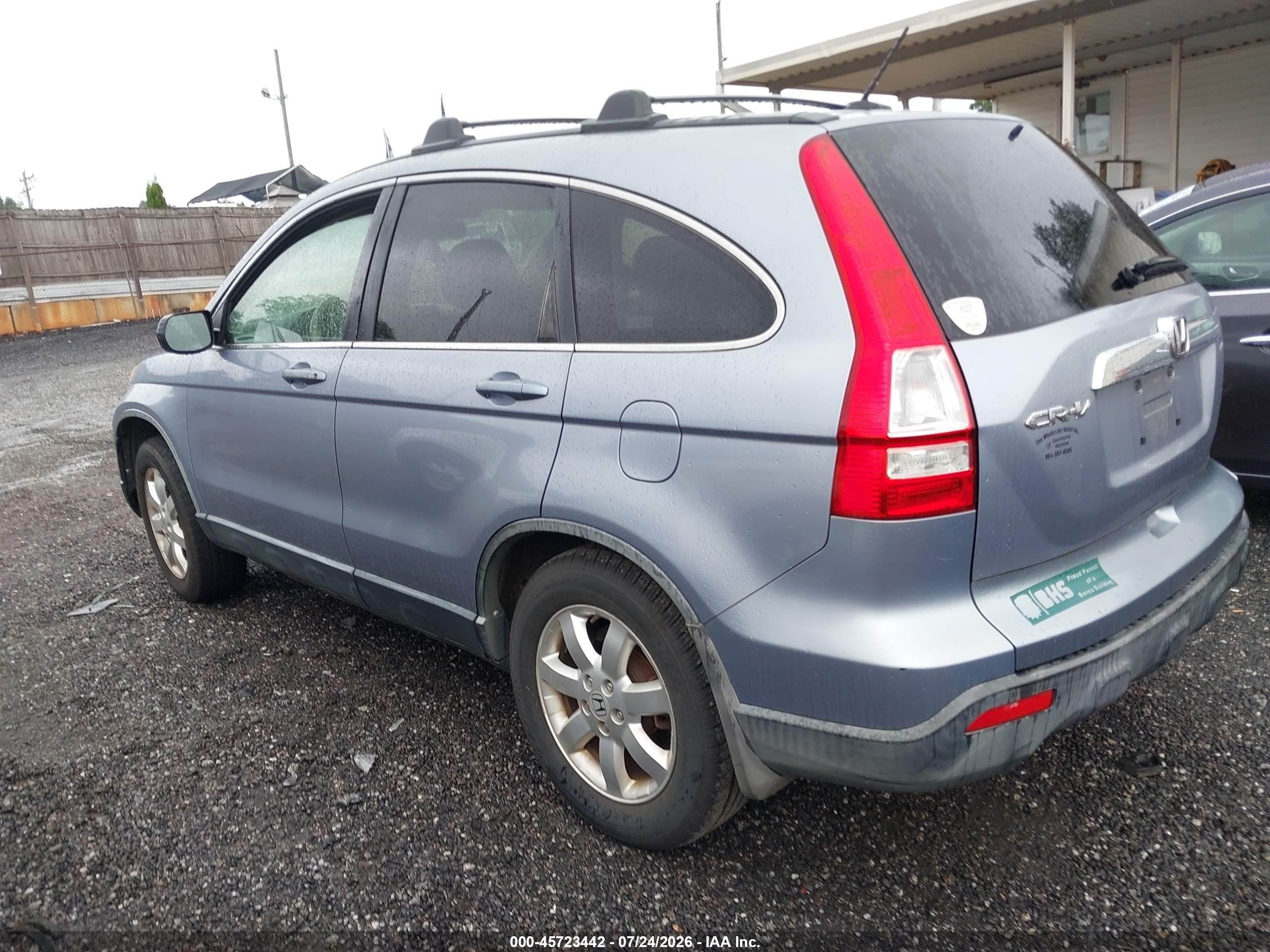 2008 Honda Cr-v Ex-l Light Blue vin: JHLRE48768C045653